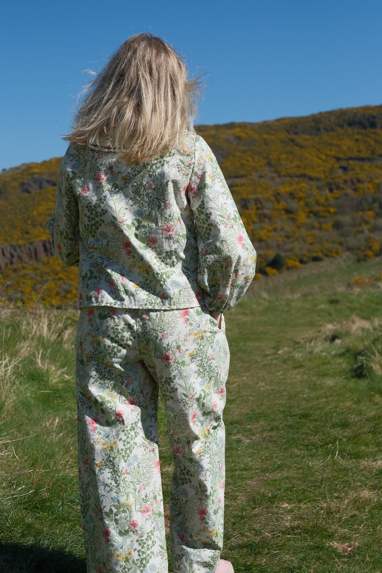 'Secret Garden' Willow Trousers - Size UK 12 / US 8