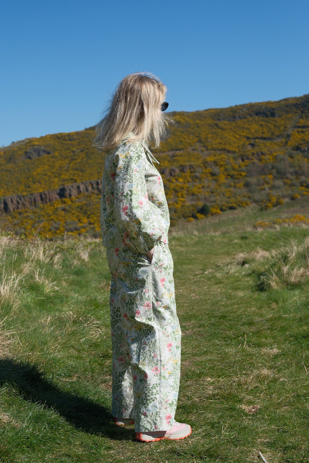'Secret Garden' Willow Trousers - Size UK 12 / US 8