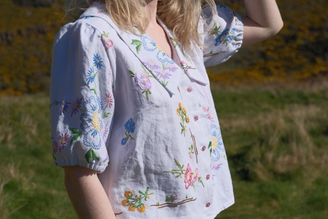 'Enchanted Garden' Tilly Blouse - Size UK 12 / US 8