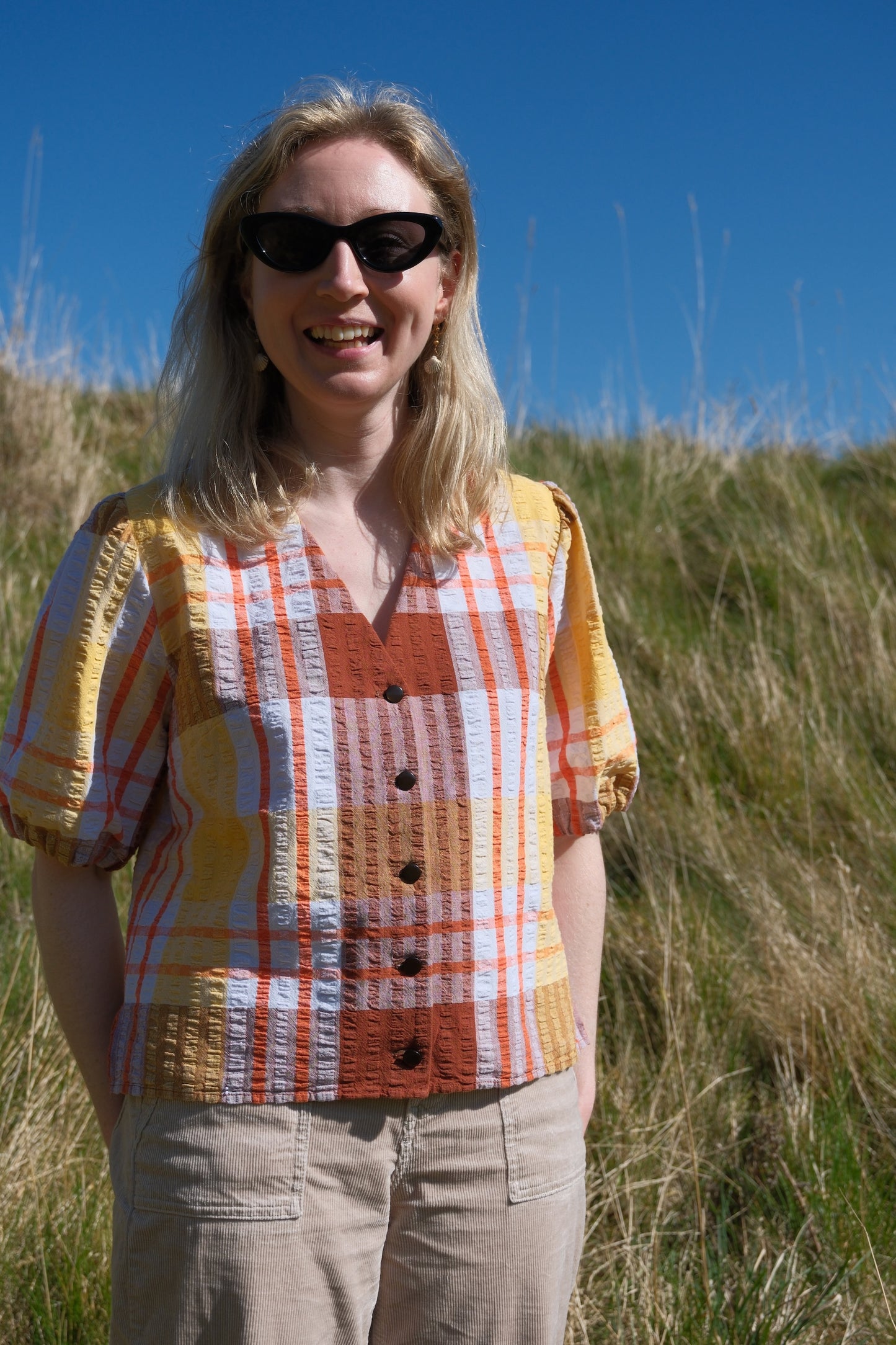 Bluse „Summer Picnic“ von Tilly – Größe Small / UK 10 / US 6