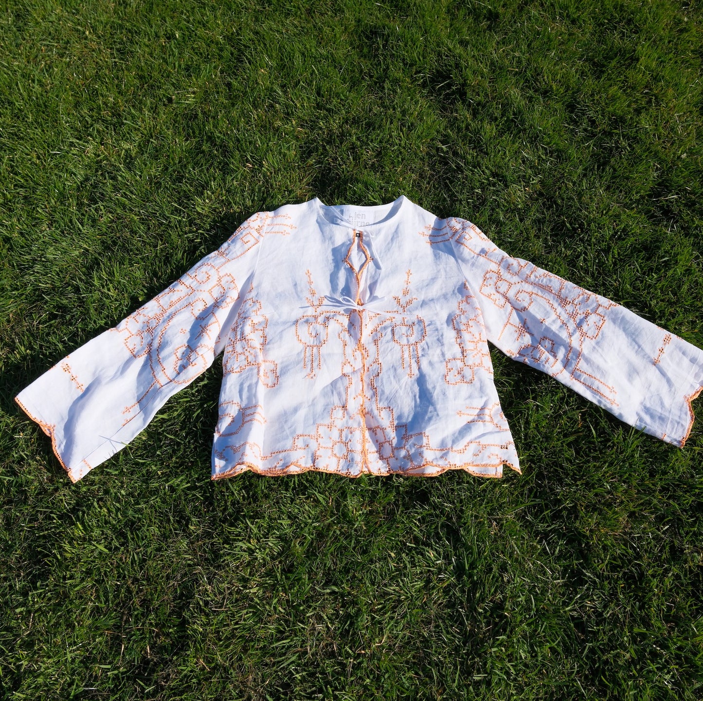 'Sunset Glow' Danu Tablecloth Blouse - Size Large / UK 18 / US 14