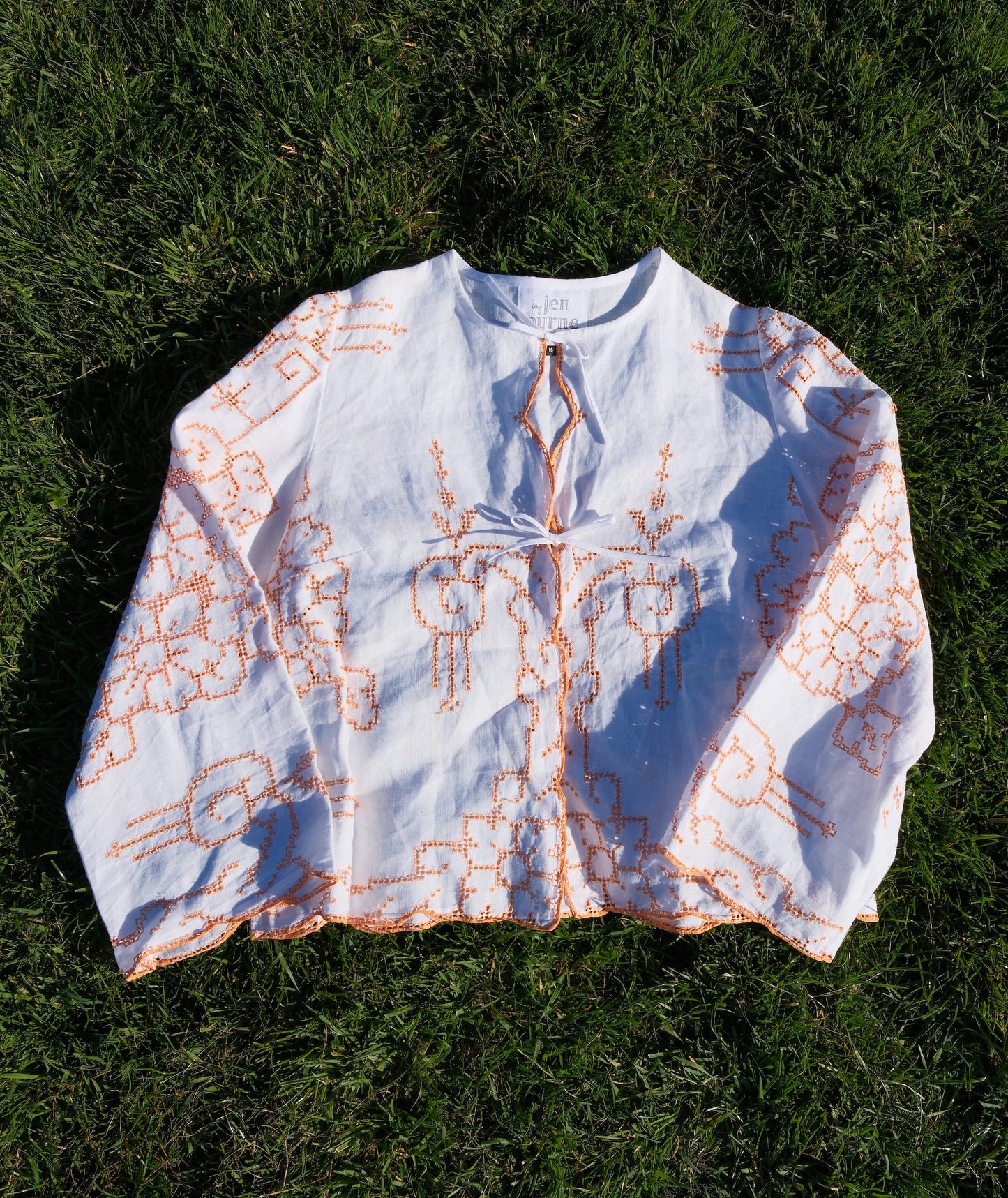 'Sunset Glow' Danu Tablecloth Blouse - Size Large / UK 18 / US 14