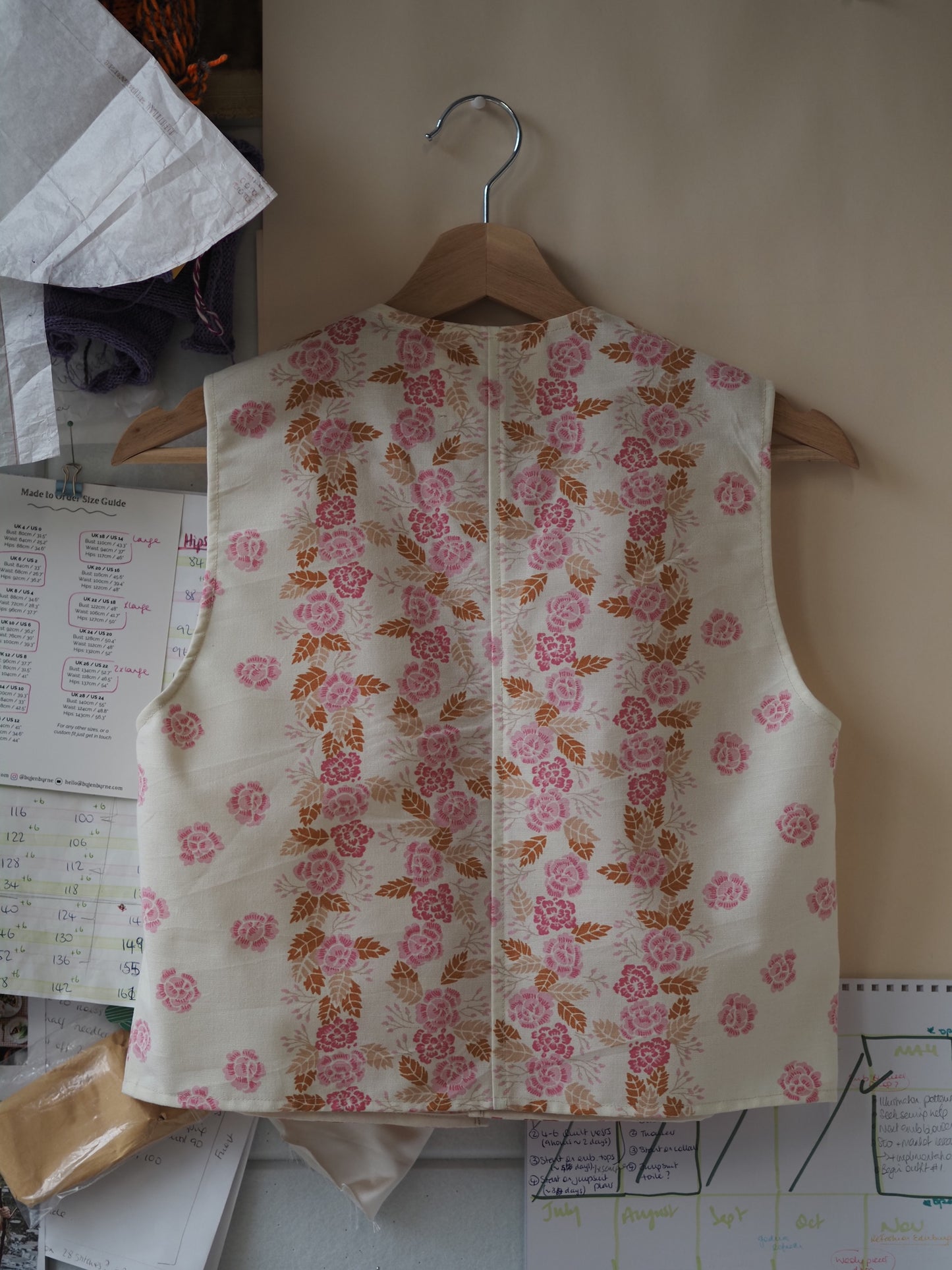 Bluse „Iris by the Sea“ von Tilly – Größe S / UK 10 / US 6