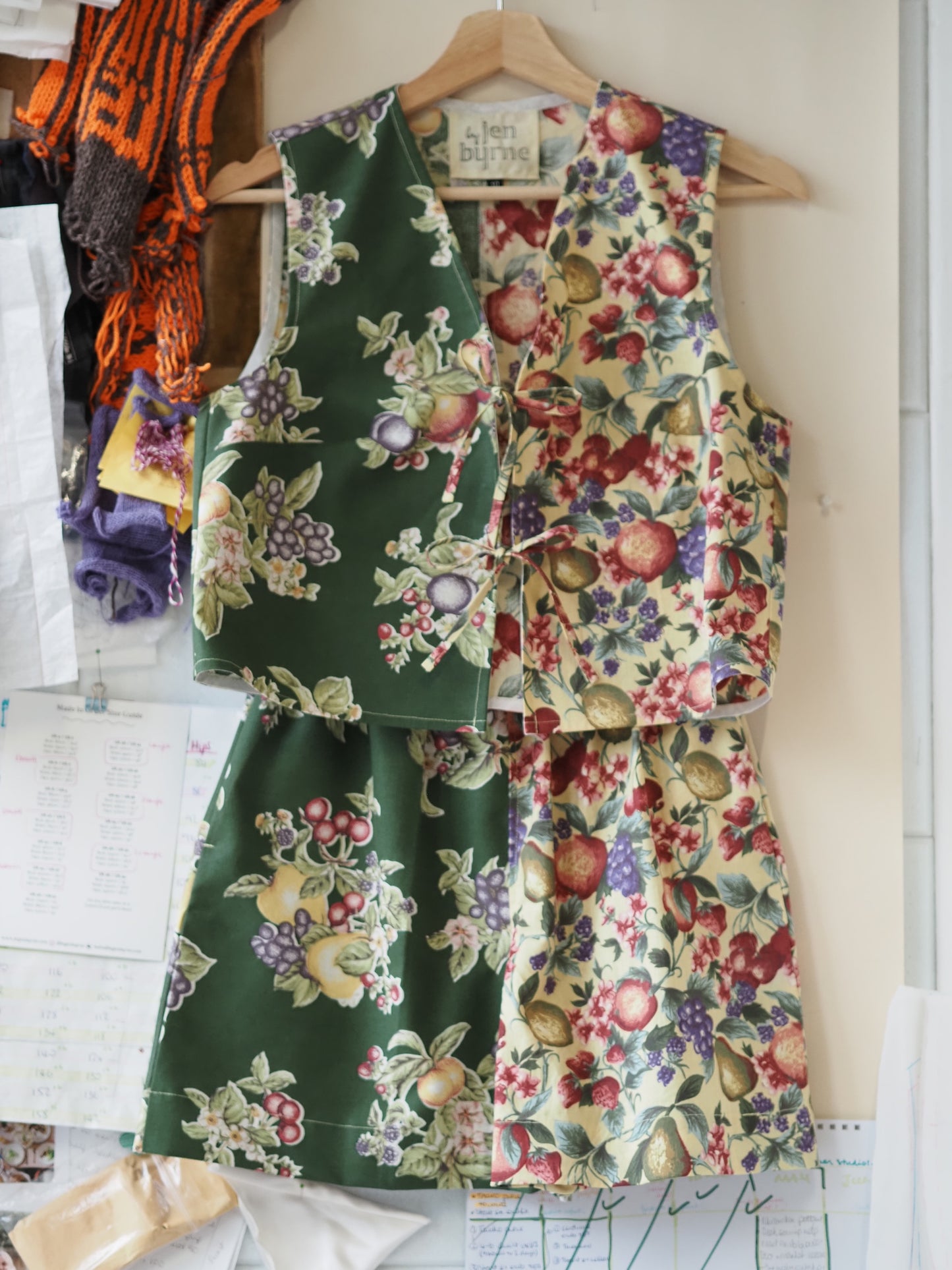'Tutti Fruity' Rita Bow Front Blouse - Size Small