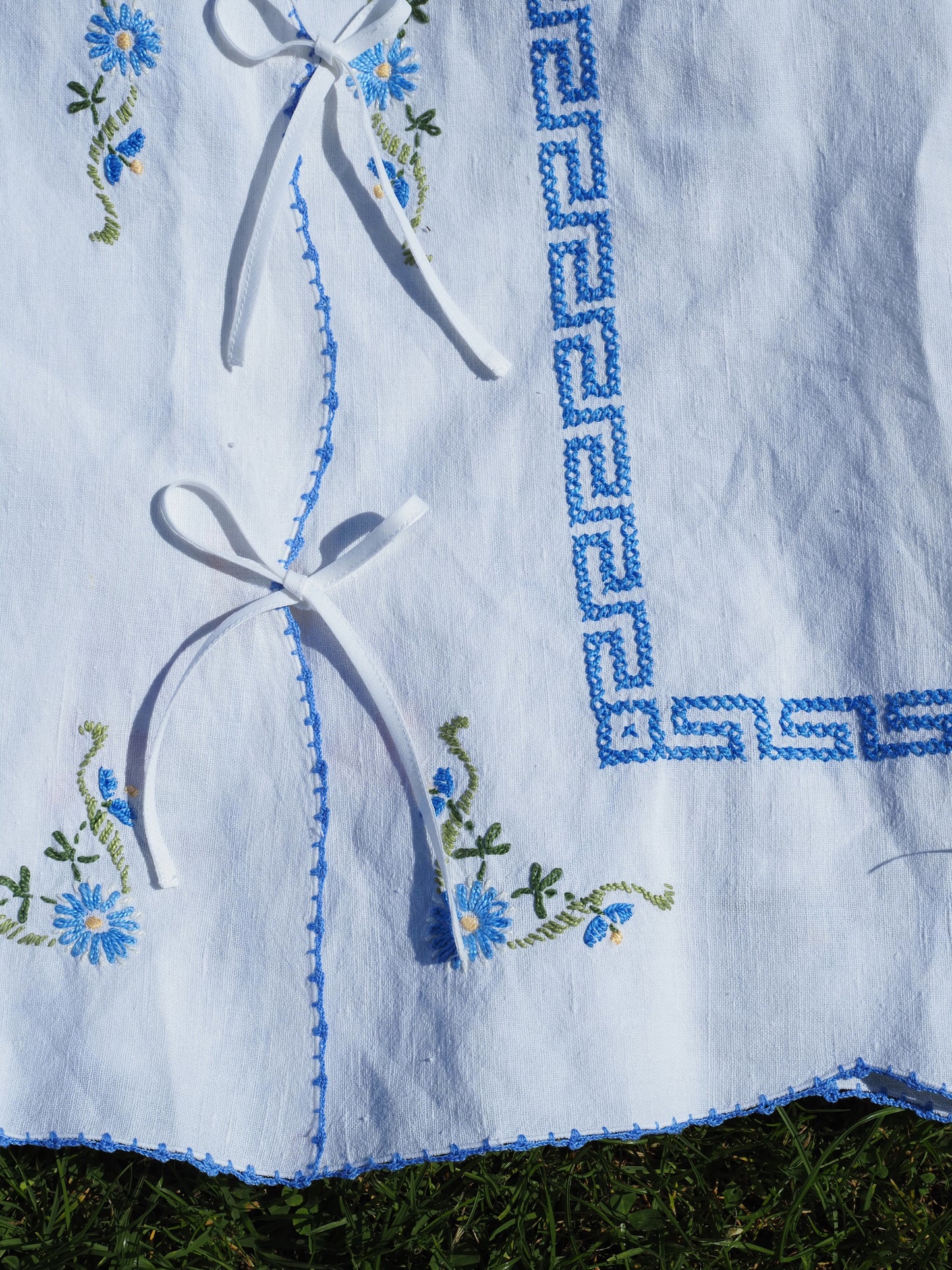 'Grecian Holiday' Danu Blouse - Size Small / UK 10 / US 6