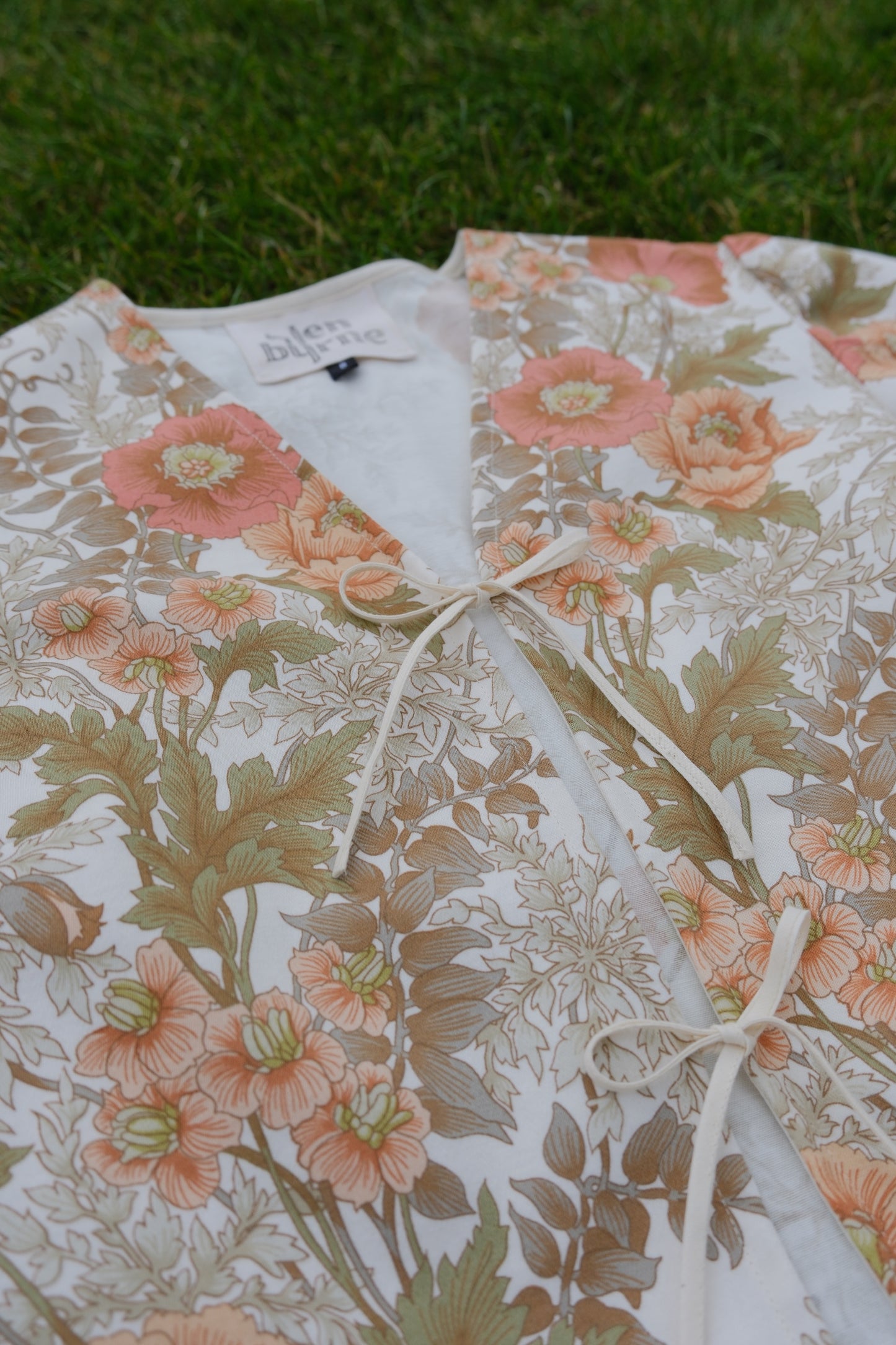 'Peachy Gardens' Tilly Blouse - Size UK 8 / US 4