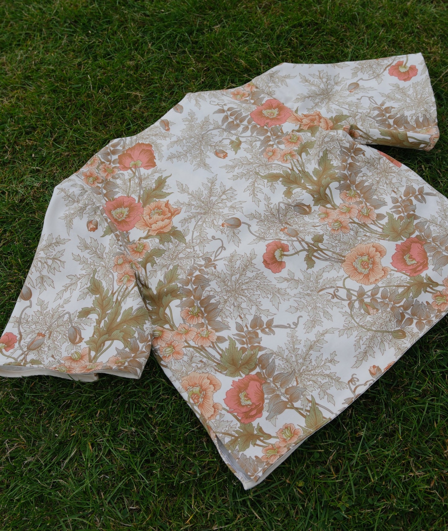 'Peachy Gardens' Tilly Blouse - Size UK 8 / US 4