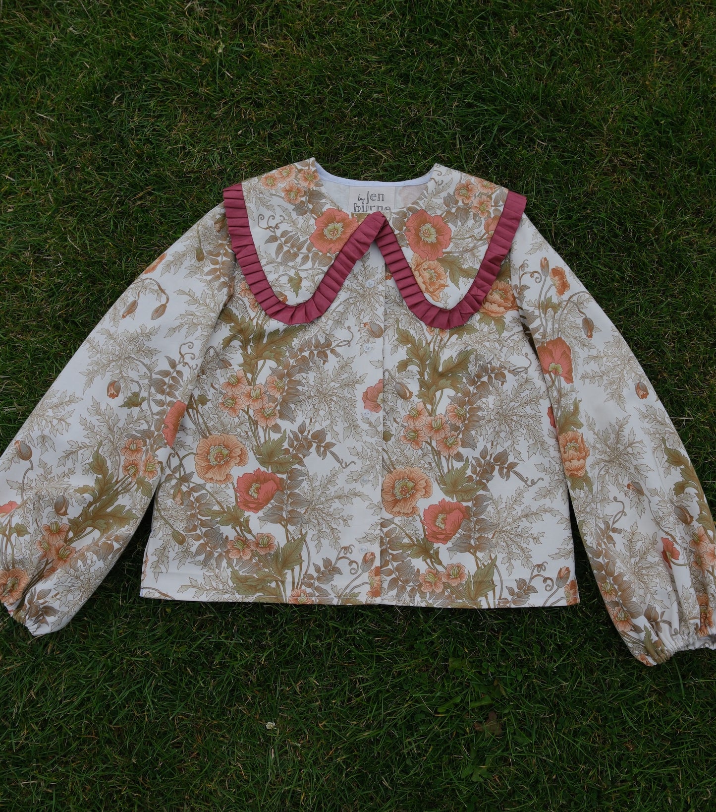 'Peachy Gardens' Dana Blouse - Size UK 14 / US 10