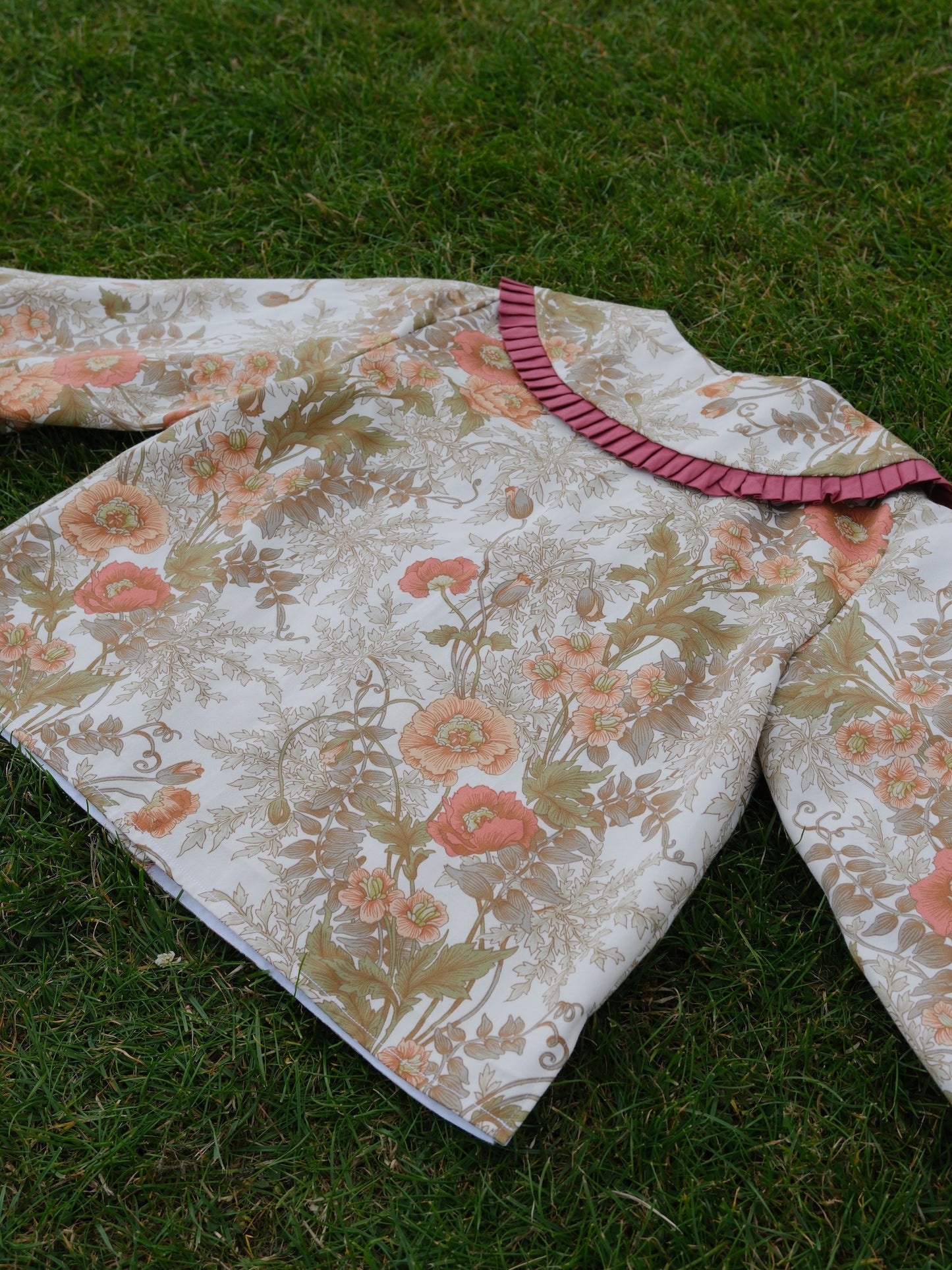 'Peachy Gardens' Dana Blouse - Size UK 14 / US 10