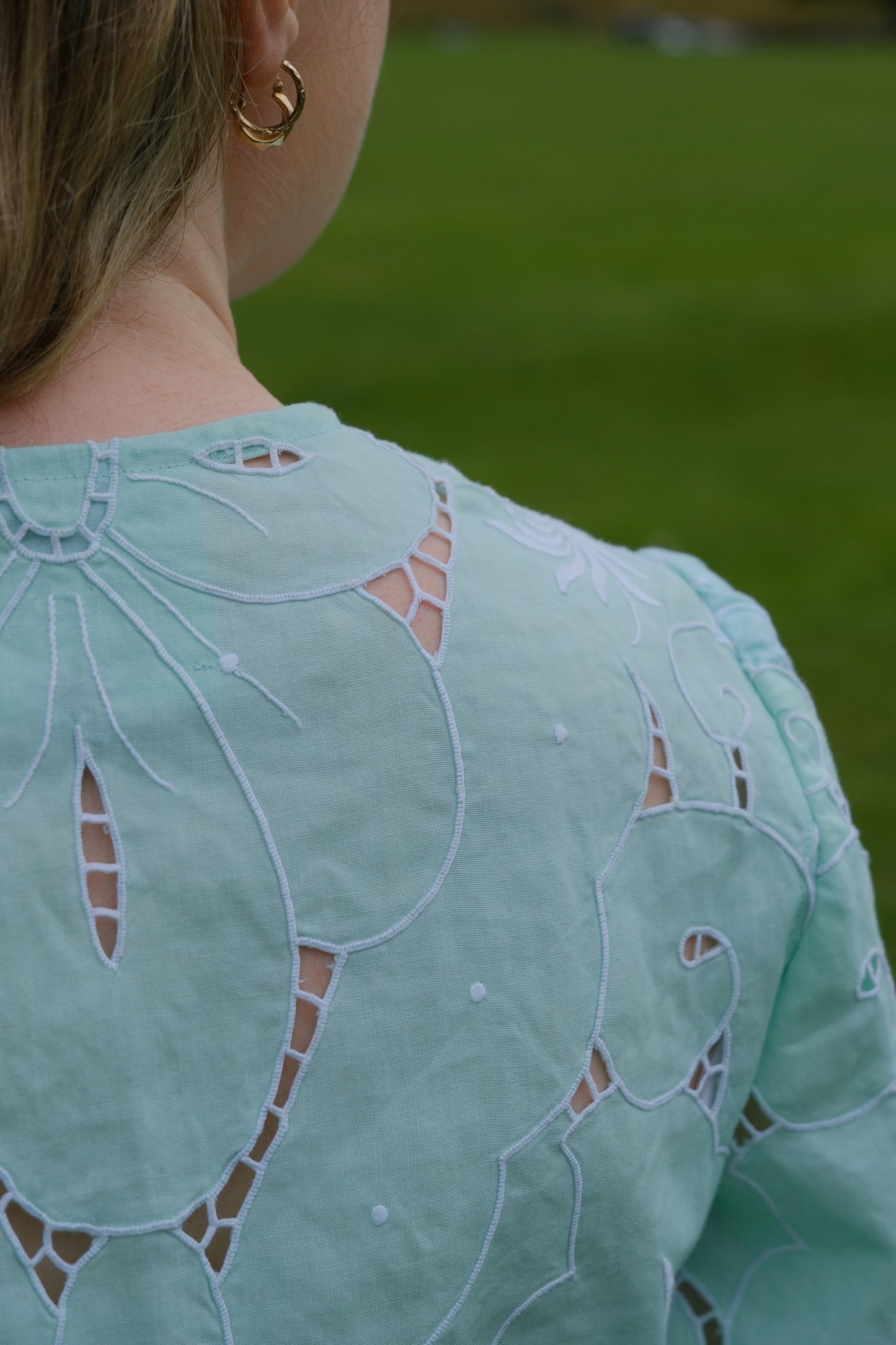 Bluse „Iris by the Sea“ von Tilly – Größe S / UK 10 / US 6