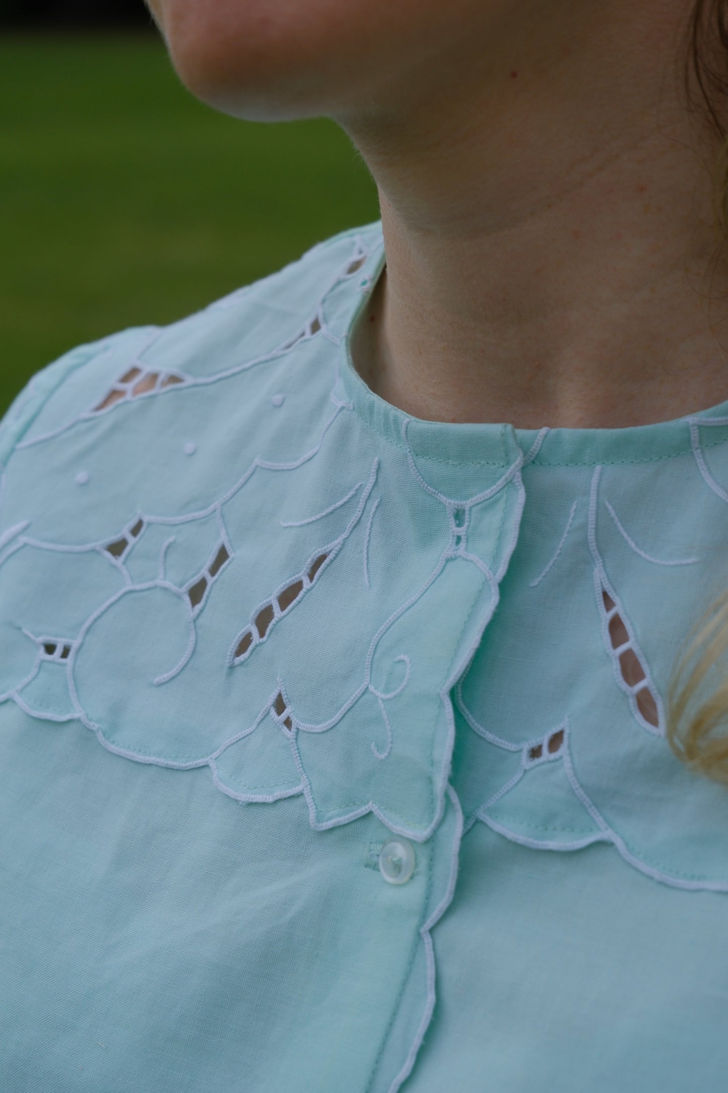 Bluse „Iris by the Sea“ von Tilly – Größe S / UK 10 / US 6