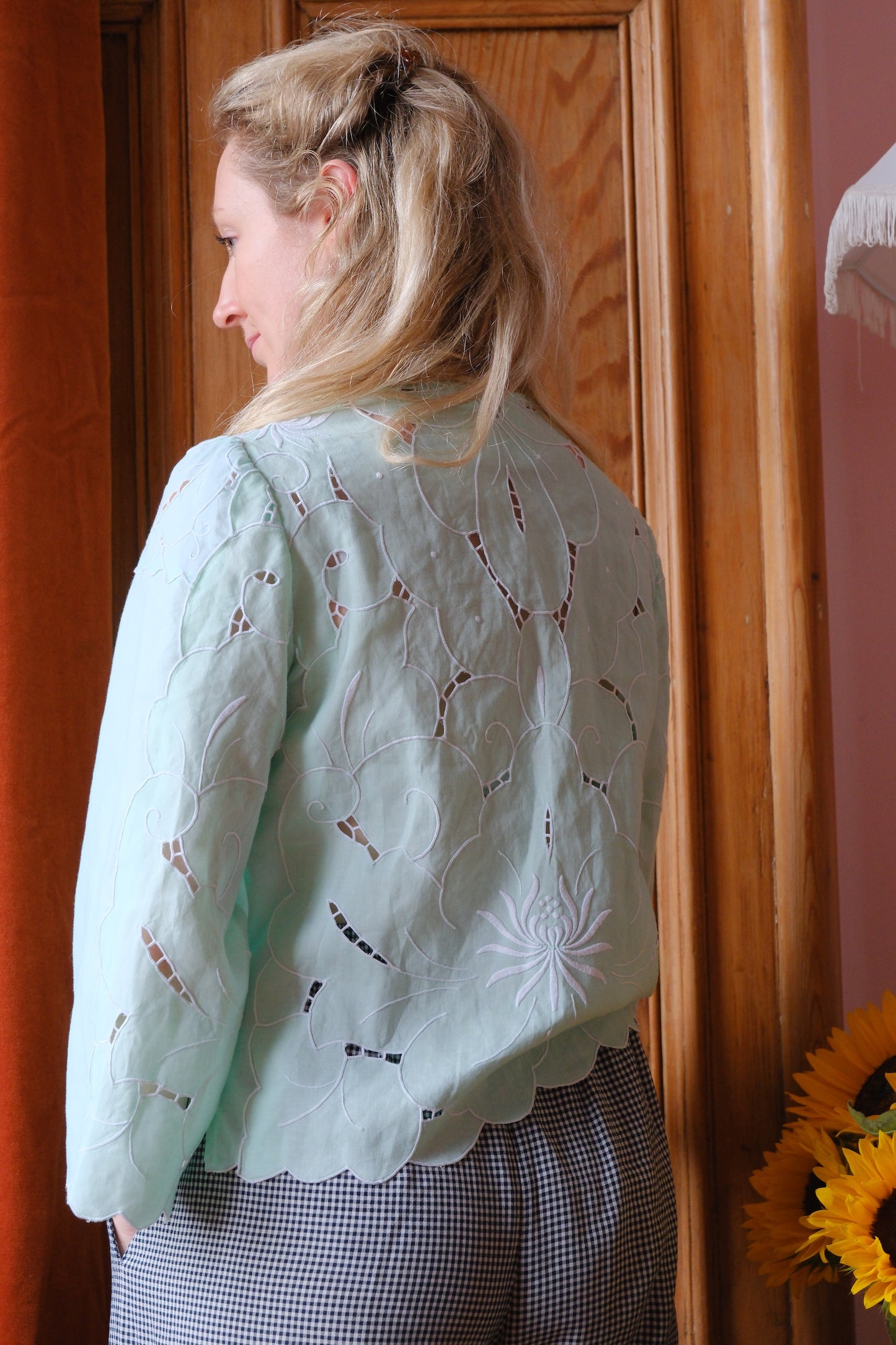 Bluse „Iris by the Sea“ von Tilly – Größe S / UK 10 / US 6