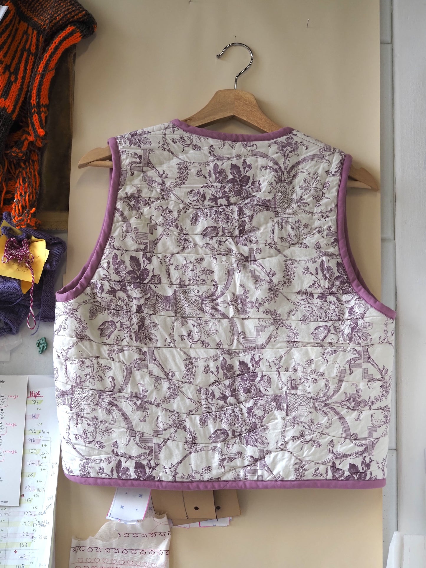 Toile du Jouy Quilt Vest - Small (UK 8-10)