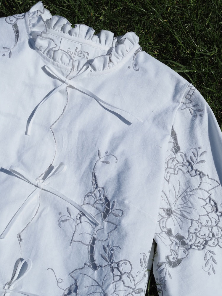 'Vineyard Grace' Danu Tablecloth Blouse - Size UK 12 / US 8
