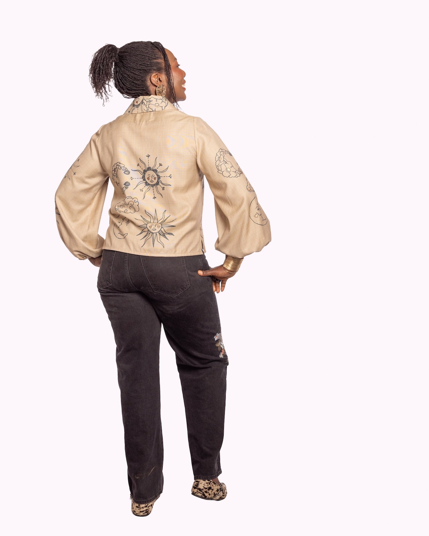 'Celestial Silk' Dana Blouse - Size UK 14 / US 10