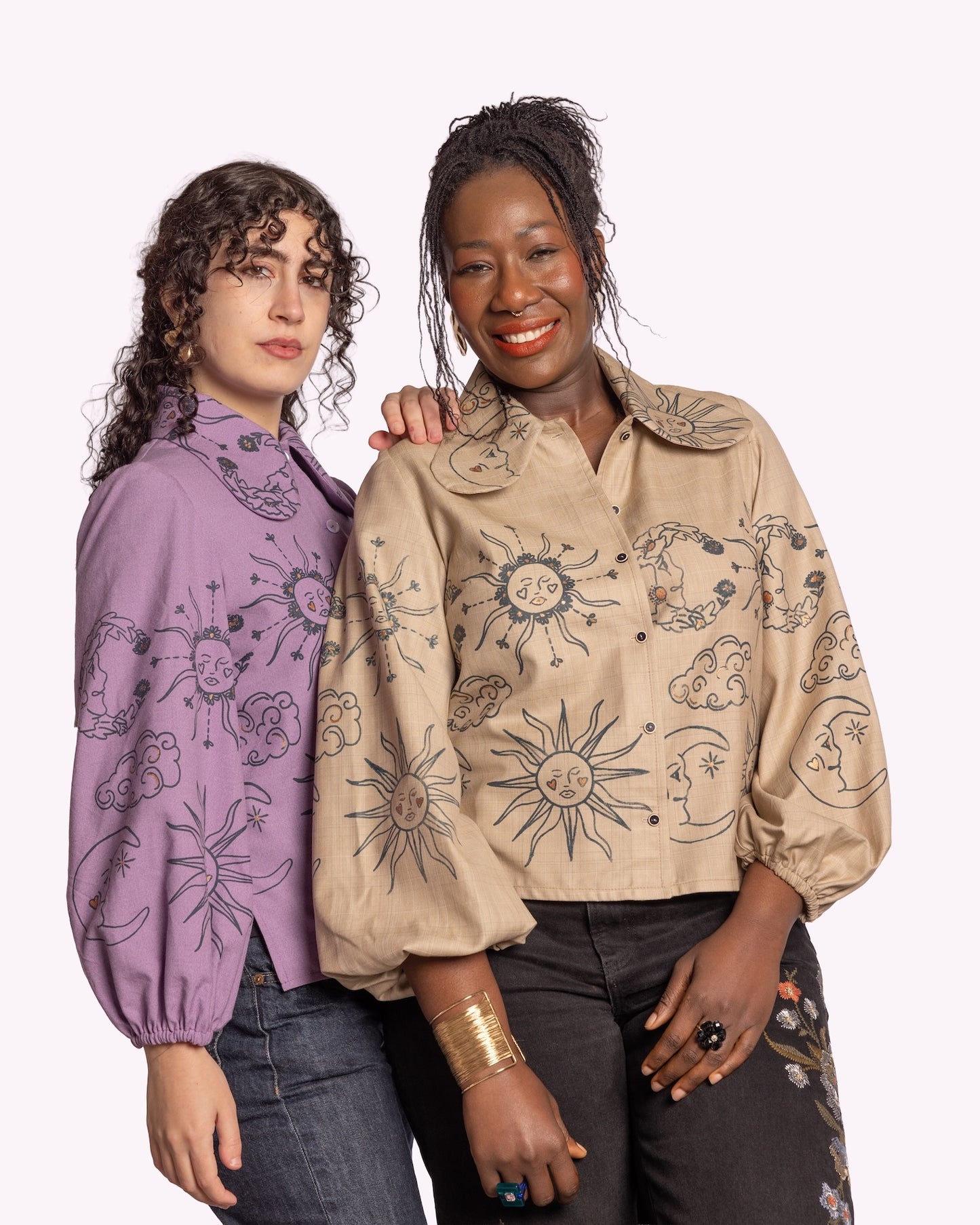 'Celestial Lavender' Dana Blouse - Size UK 10 / US 6