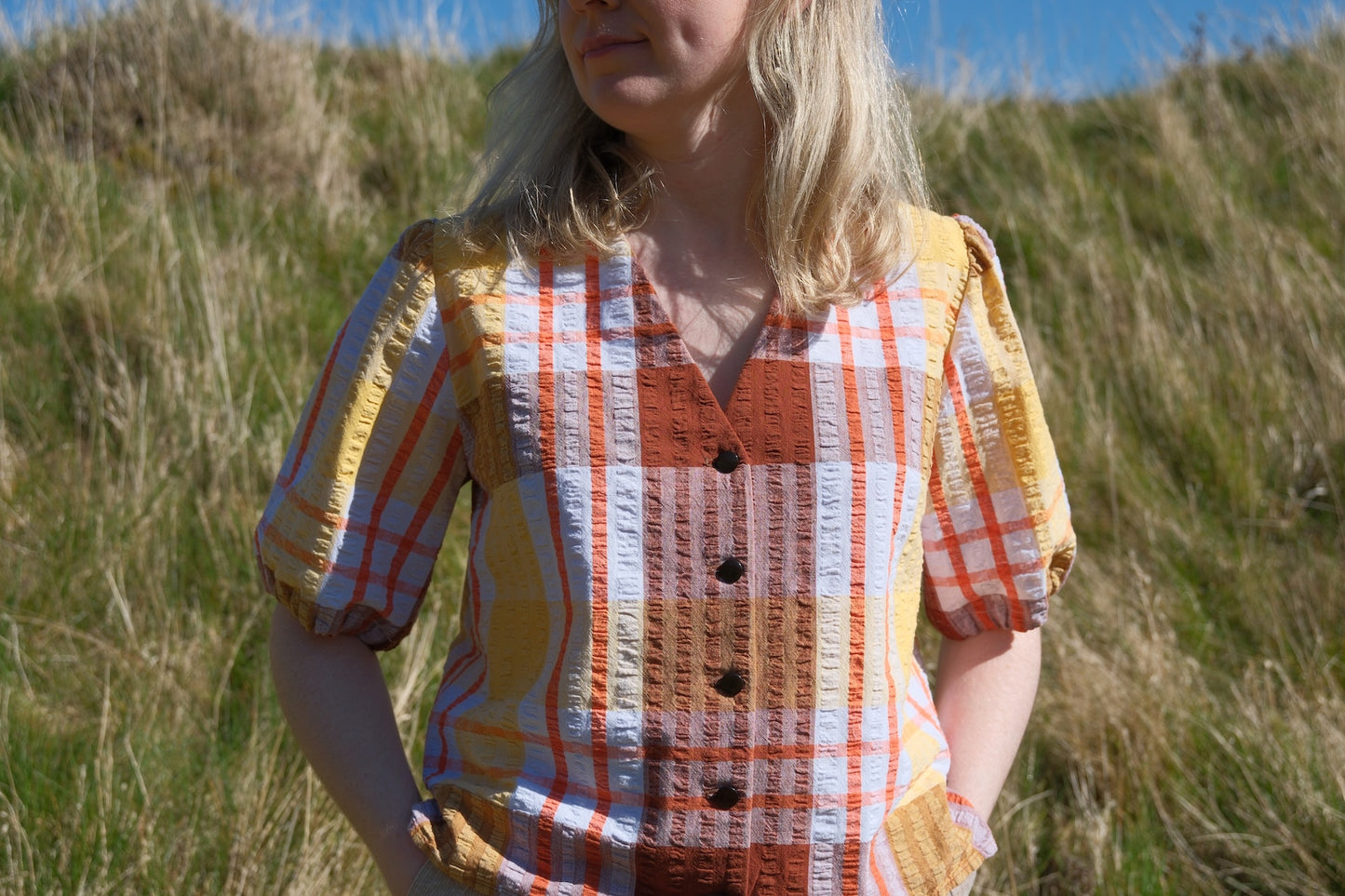 Bluse „Summer Picnic“ von Tilly – Größe Small / UK 10 / US 6
