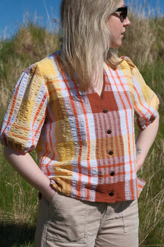 Bluse „Summer Picnic“ von Tilly – Größe Small / UK 10 / US 6