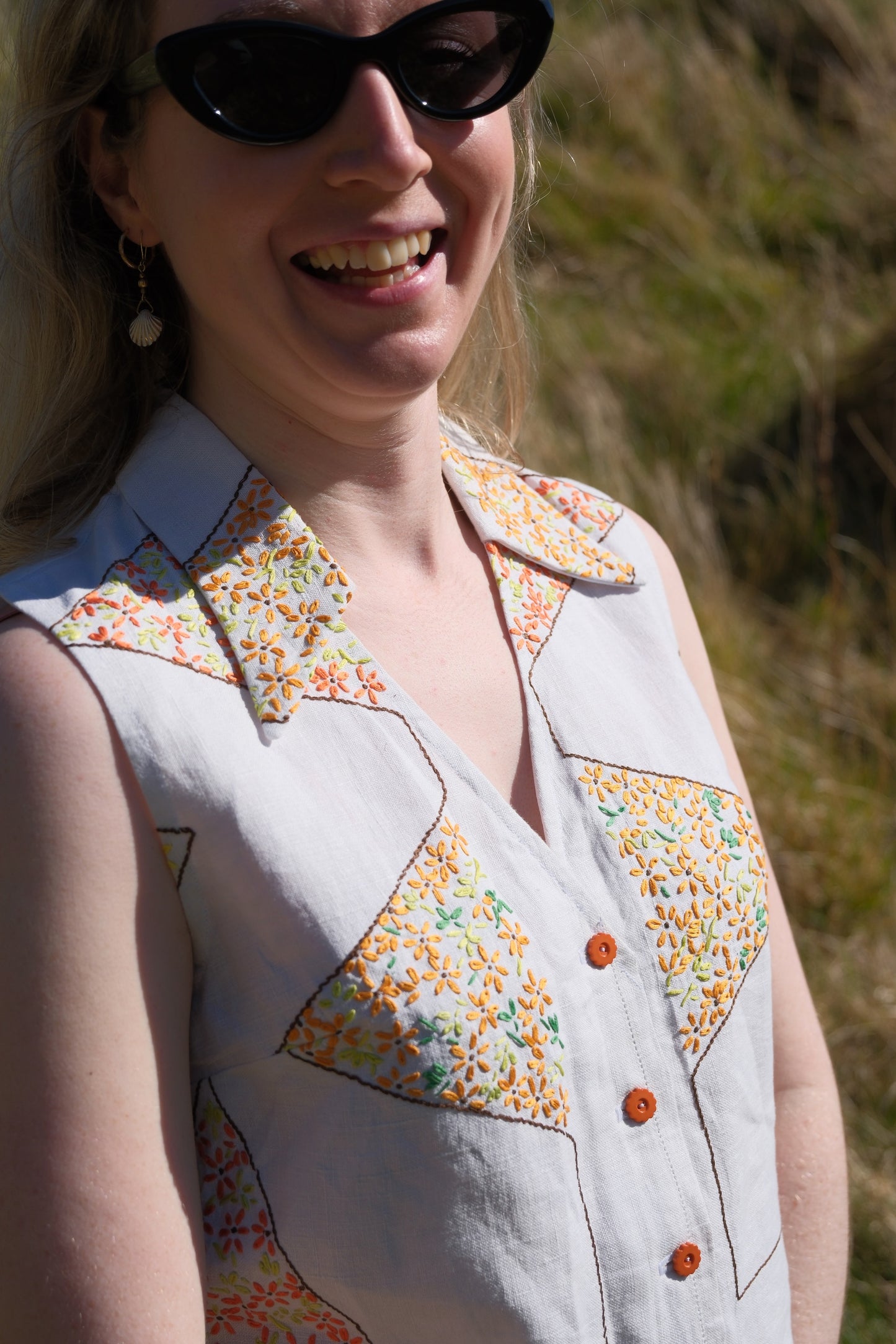 Bluse „Sunrays“ Rita – Größe Small / UK 10 / US 6