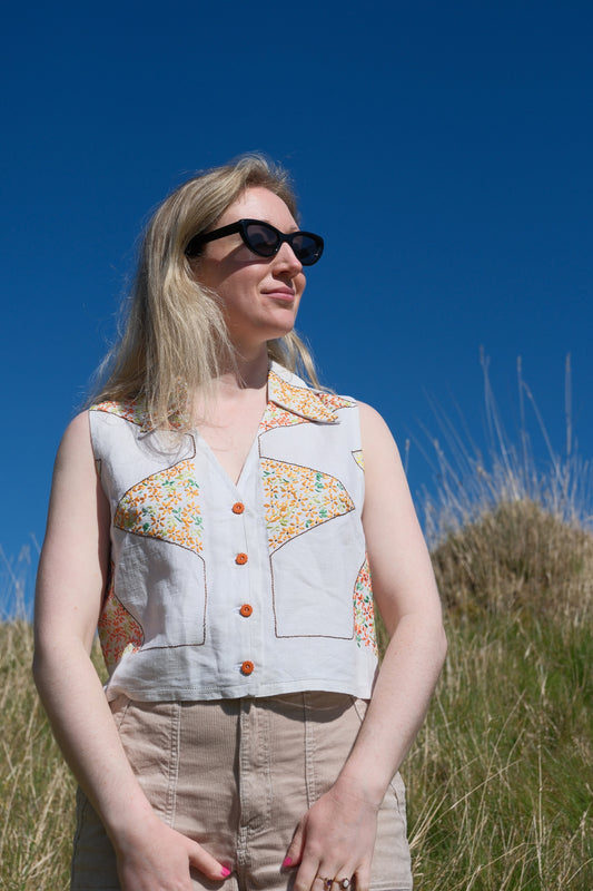 Bluse „Sunrays“ Rita – Größe Small / UK 10 / US 6