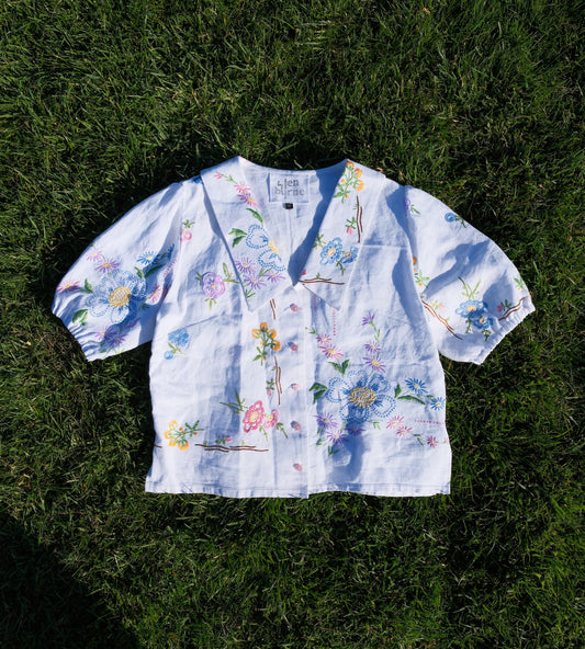 'Enchanted Garden' Tilly Blouse - Size UK 12 / US 8