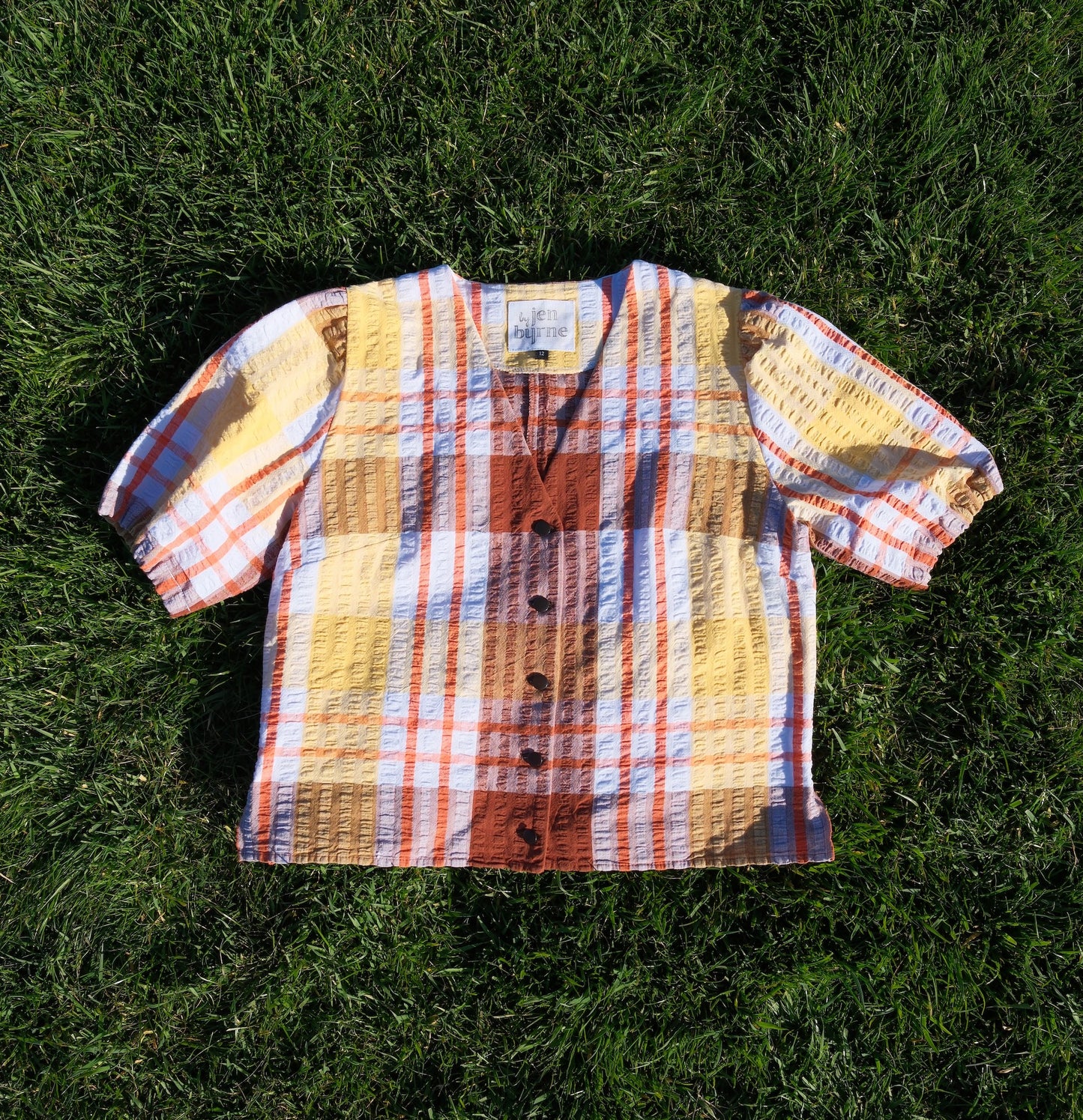 Bluse „Summer Picnic“ von Tilly – Größe Small / UK 10 / US 6