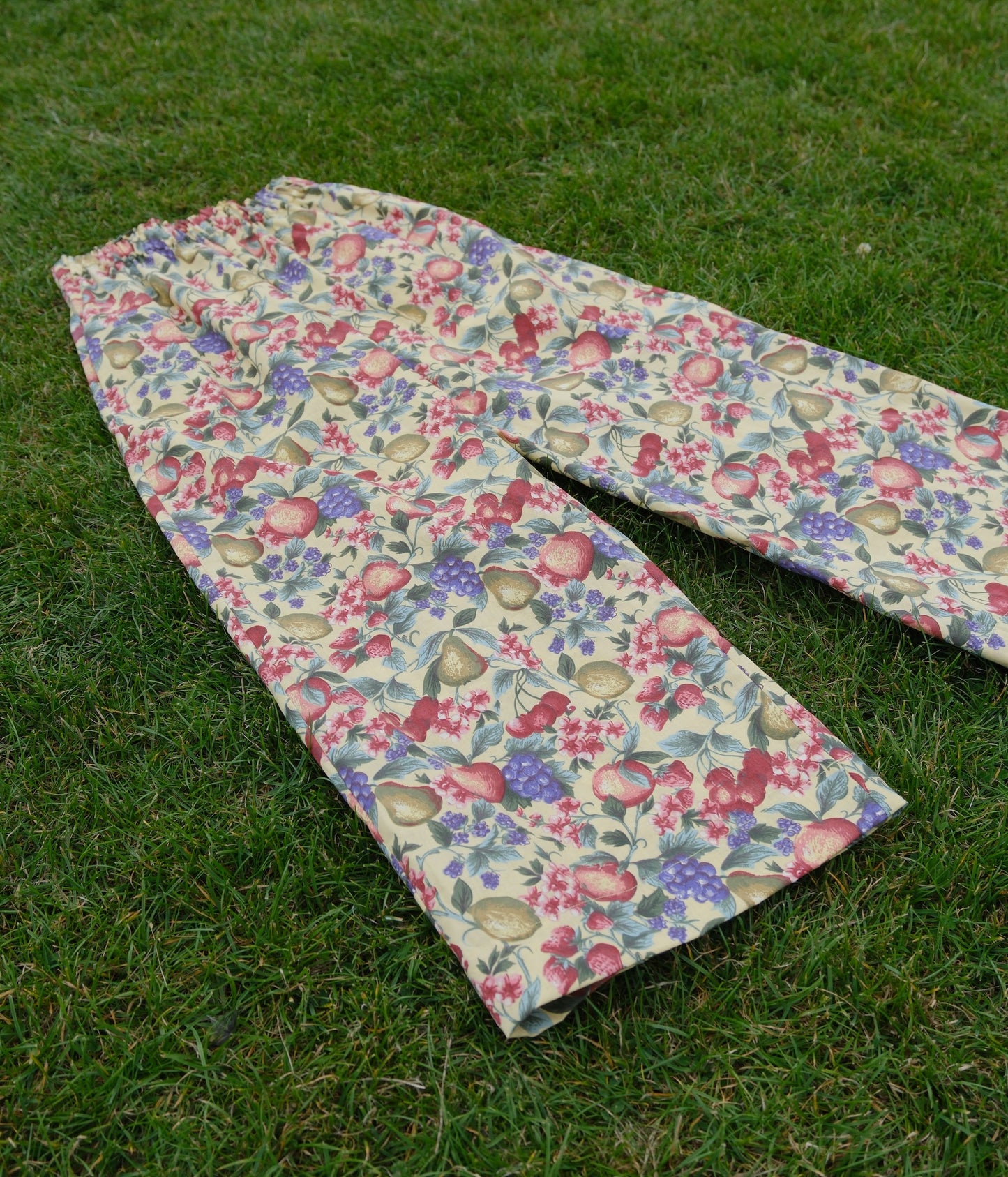 'Fruit Salad' Willow Upcycled Trousers - Size UK 12 / US 8
