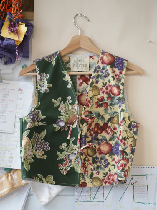 'Tutti Fruity' Rita Bow Front Blouse - Size Small