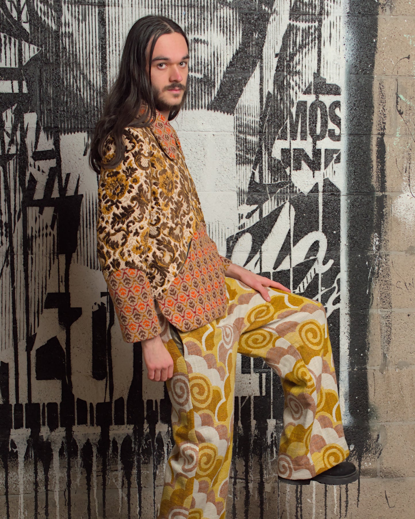 Welsh Wool & Damask Jacket - Size Small