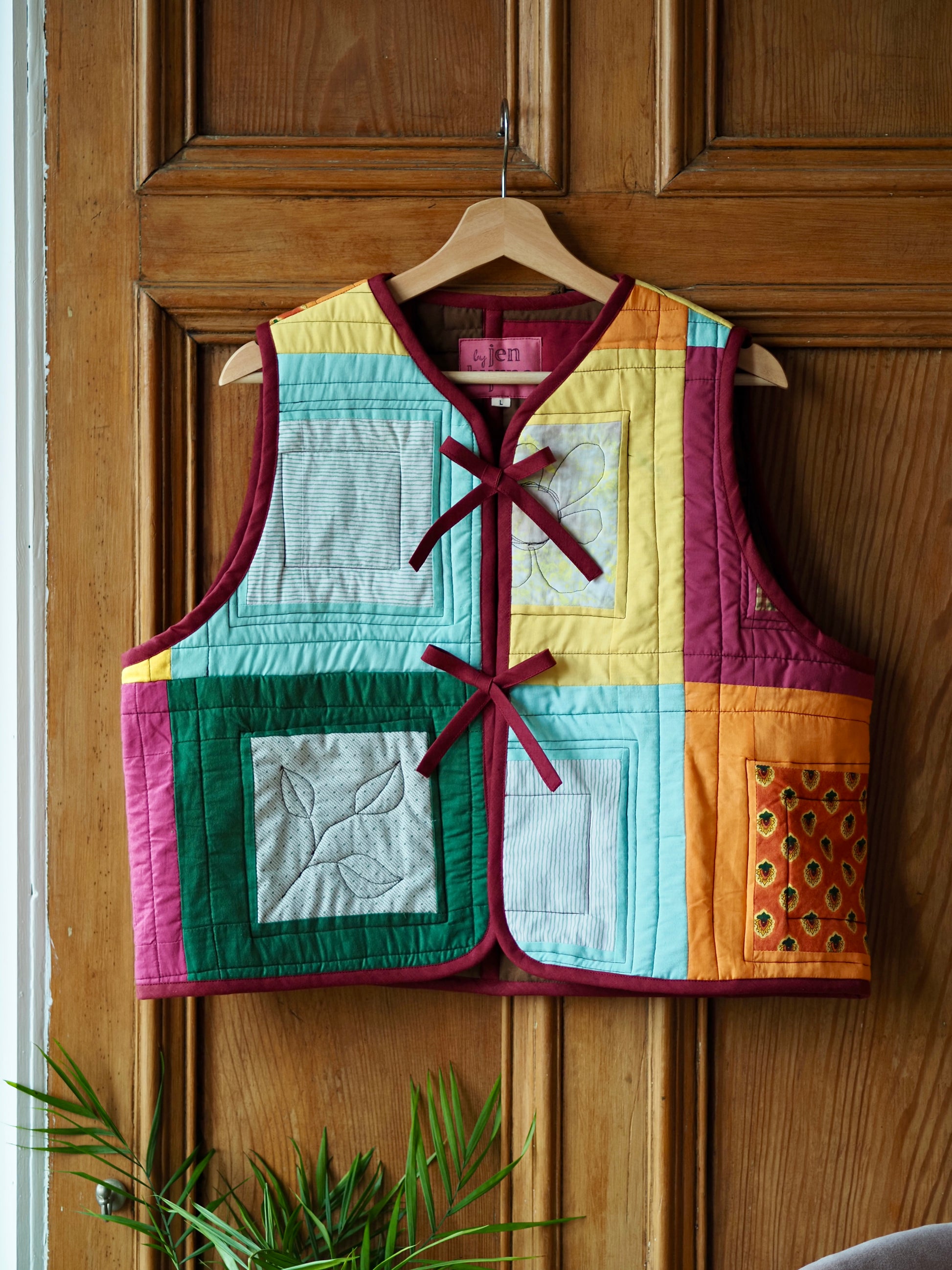 Patchwork Quilt Vest Large (UK 16-18) – by Jen Byrne