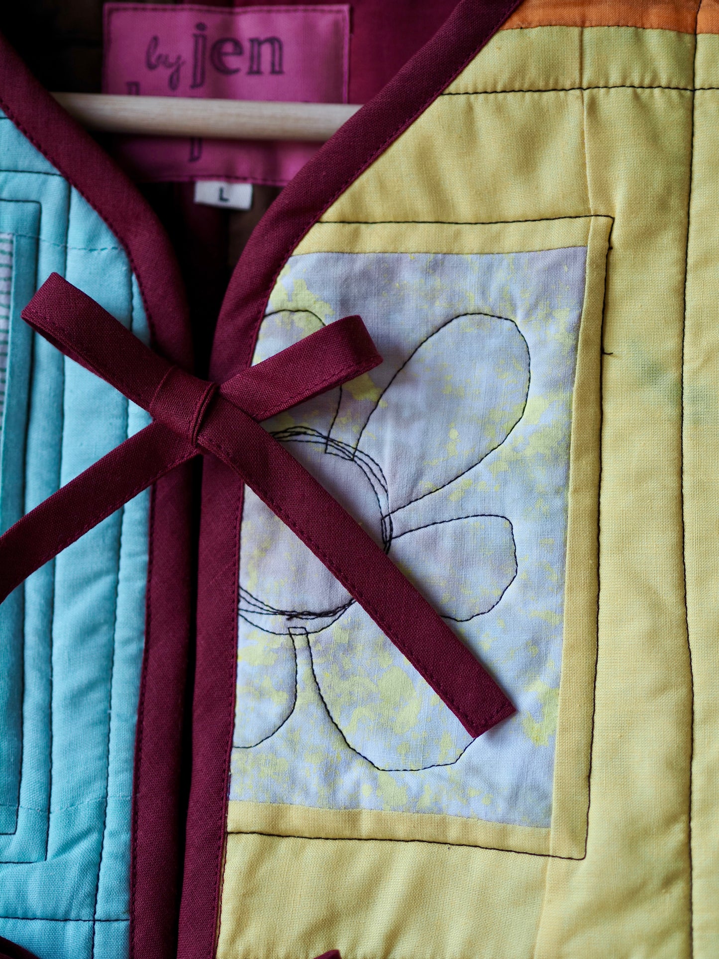 Patchwork Quilt Vest - Large (UK 16-18)