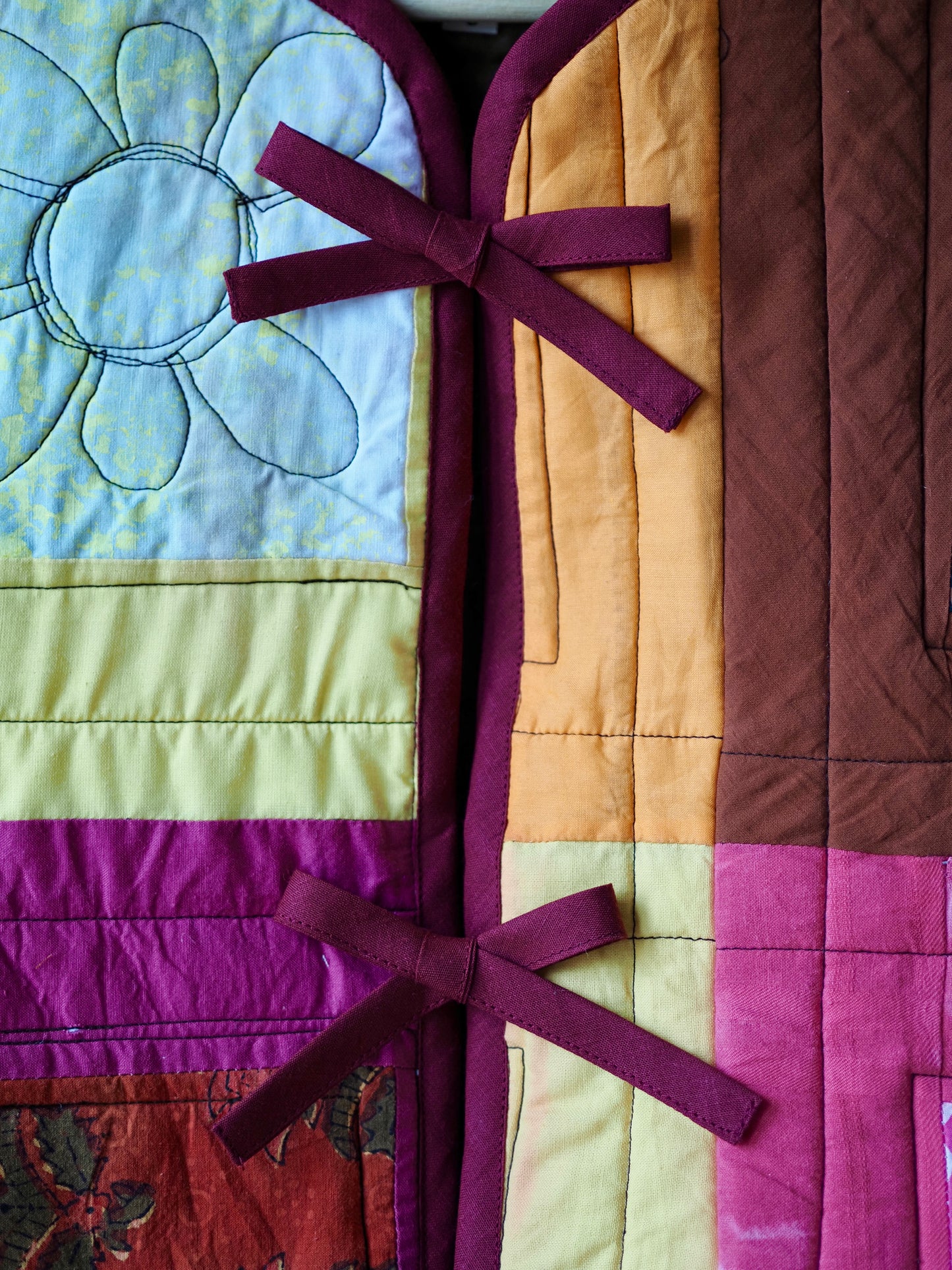 Patchwork-Steppweste – Klein (UK 8–10)