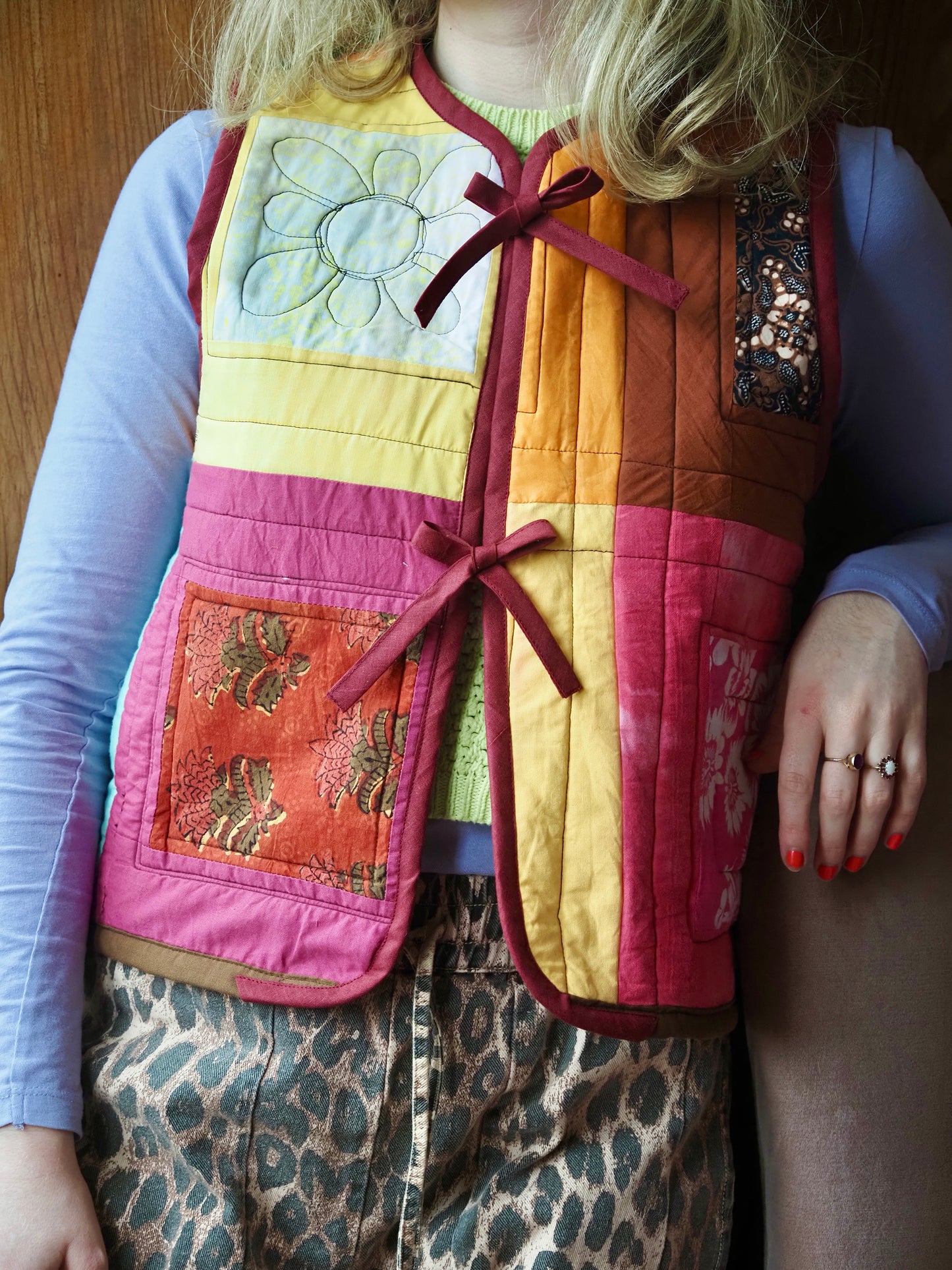 Patchwork-Steppweste – Klein (UK 8–10)