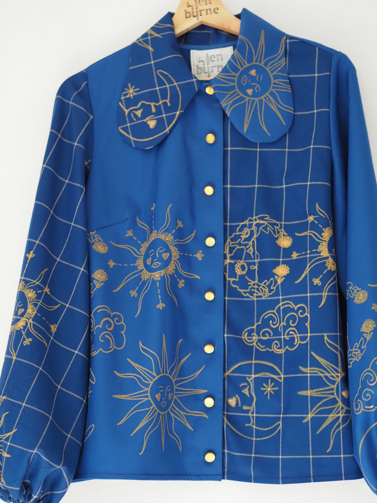 'Celestial Blue' Dana Blouse - Size UK 14 / US 10