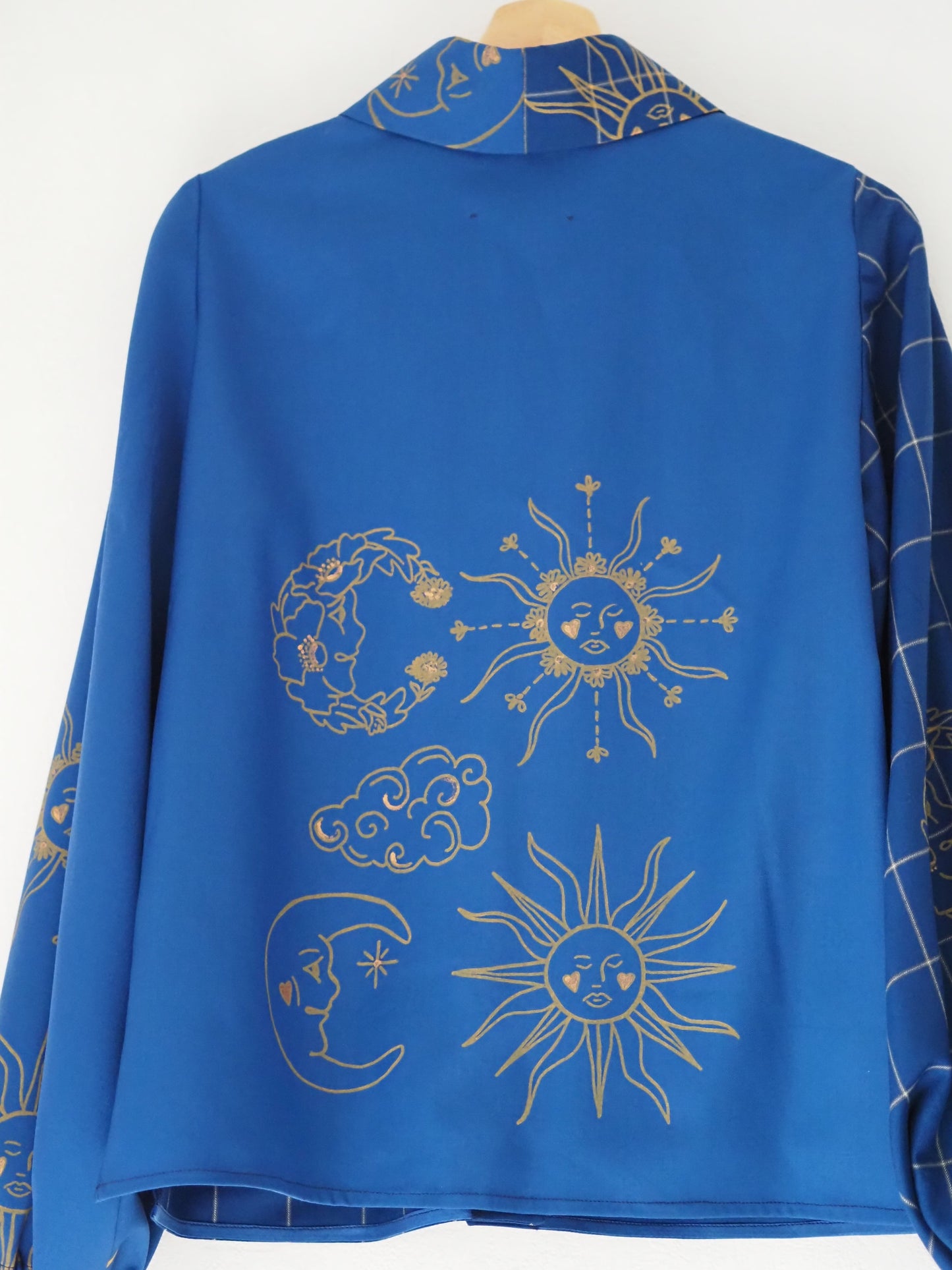 'Celestial Blue' Dana Blouse - Size UK 14 / US 10