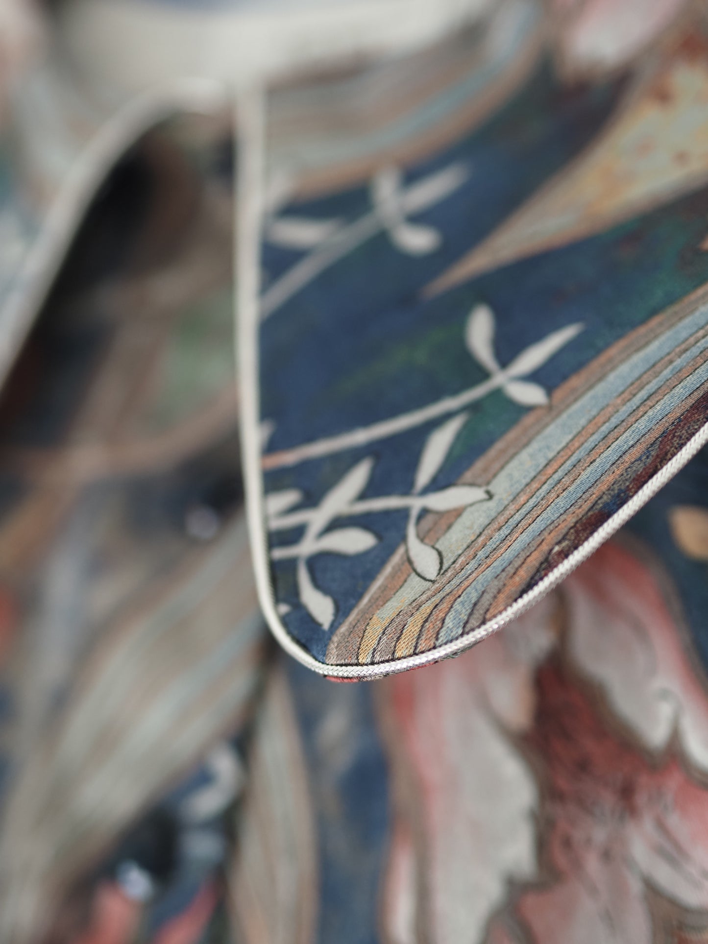 'Art Deco Blue' Dana Blouse - Size UK 18 / US 14