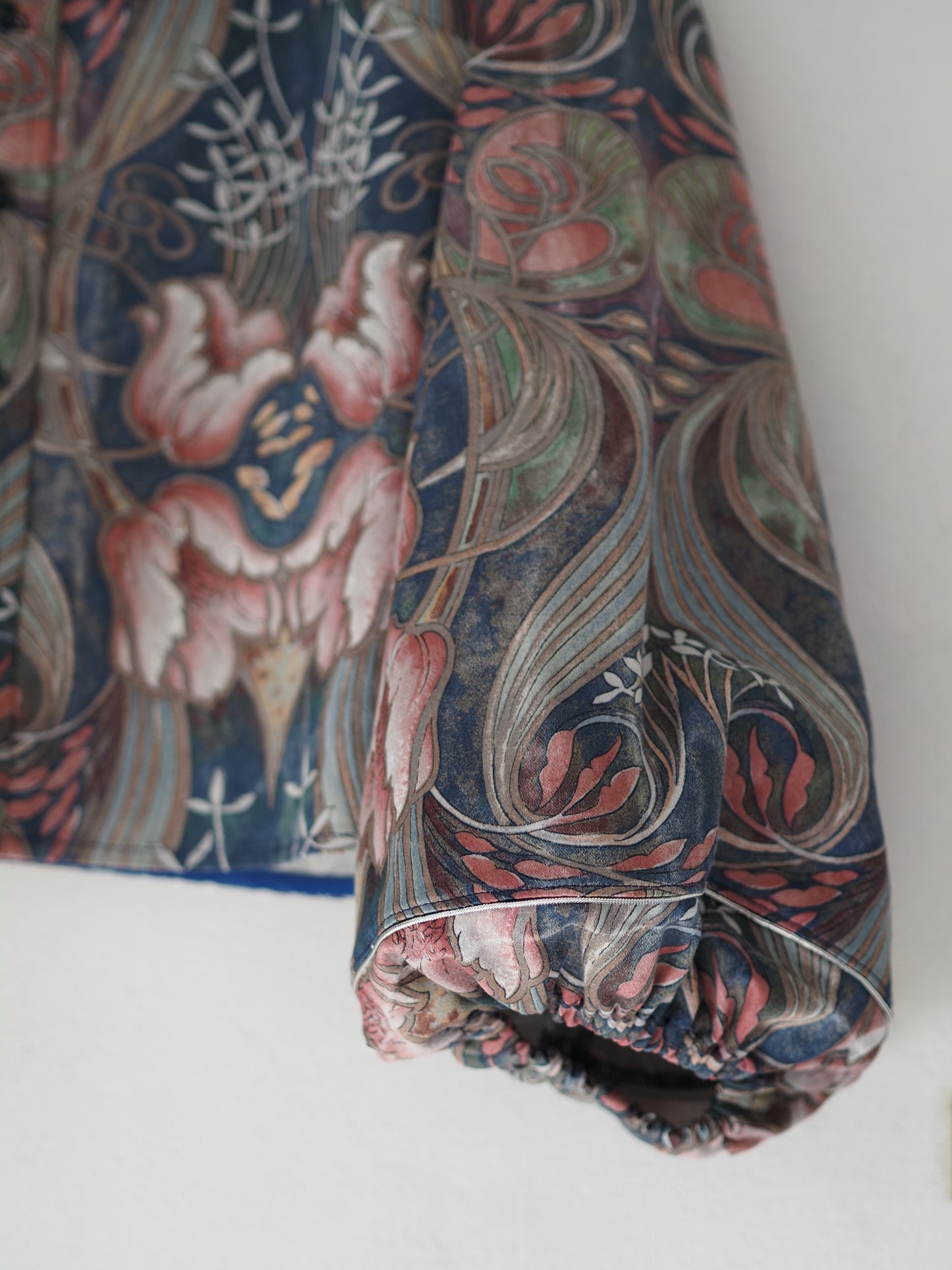 'Art Deco Blue' Dana Blouse - Size UK 18 / US 14