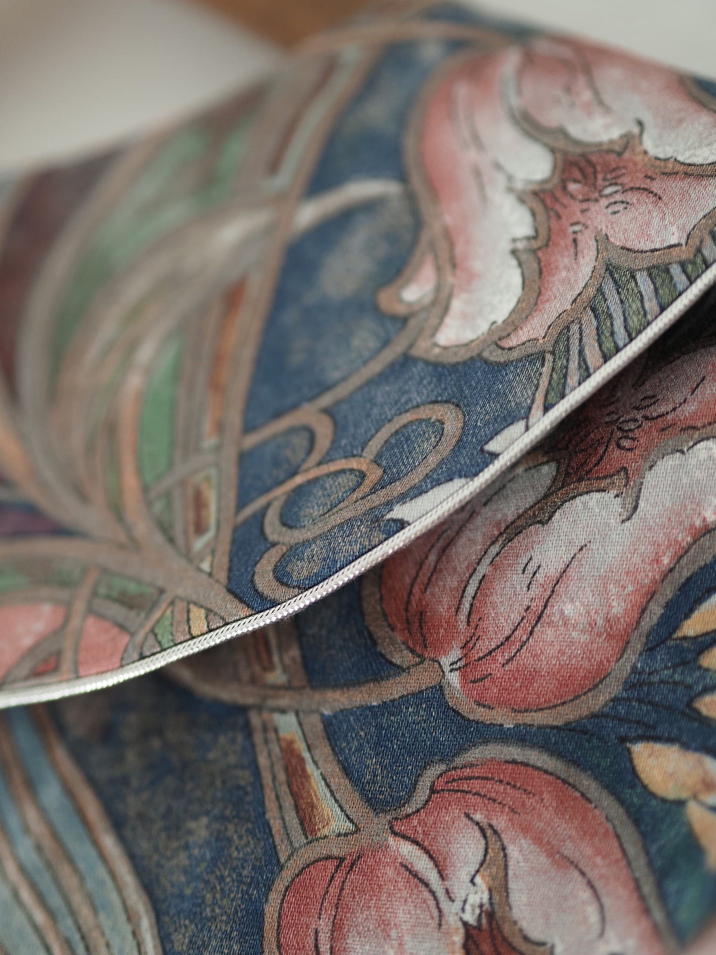 'Art Deco Blue' Dana Blouse - Size UK 18 / US 14