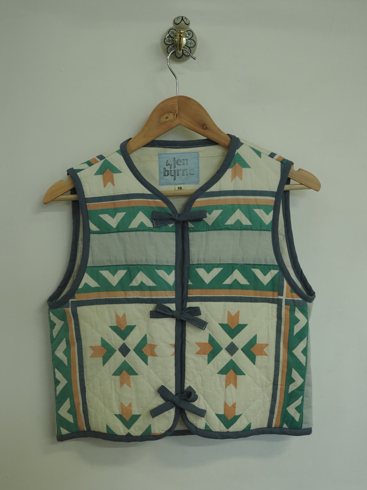 Mint Mosaic Quilt Vest - XSmall (UK 4-6)