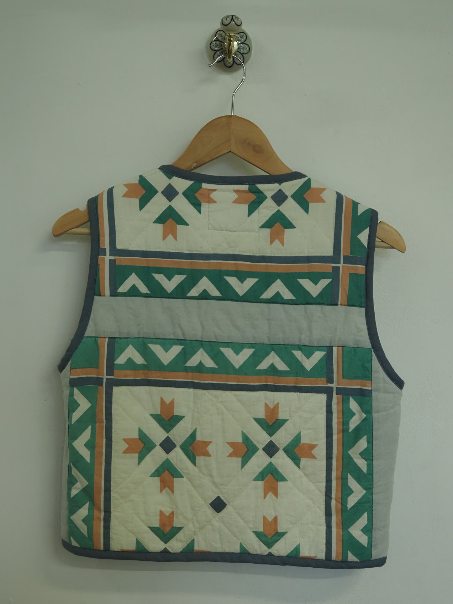 Mint Mosaic Quilt Vest - XSmall (UK 4-6)