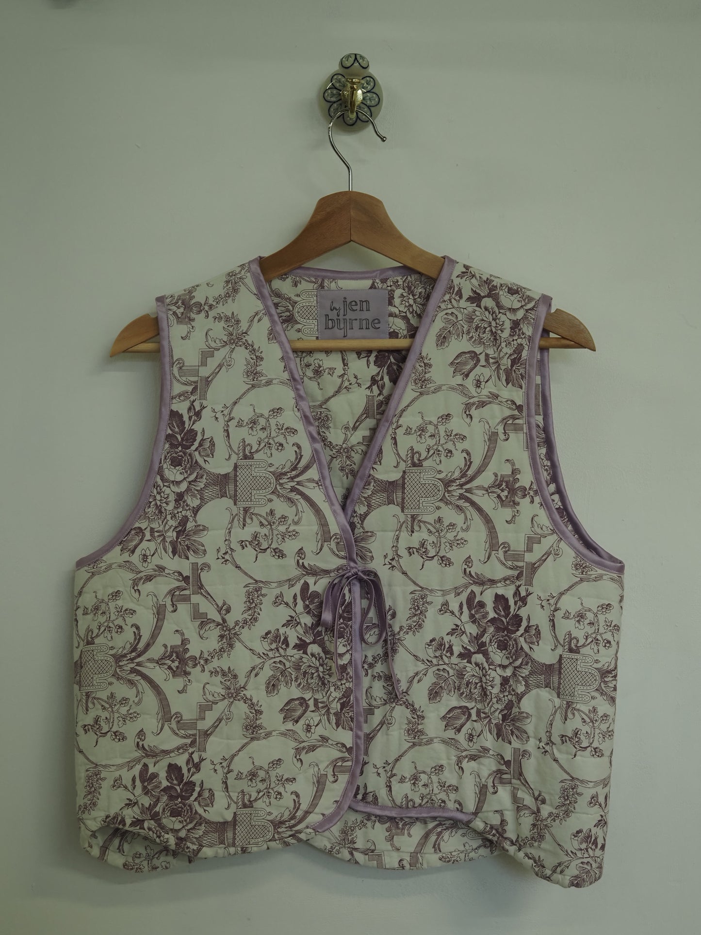 Toile du Jouy Quilt Vest - Medium (UK 12-14)