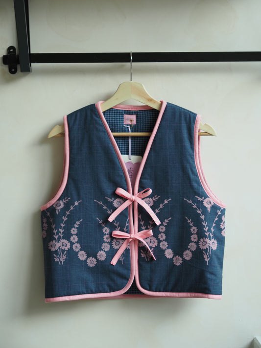 Patchwork-Steppweste – Klein (UK 8–10)