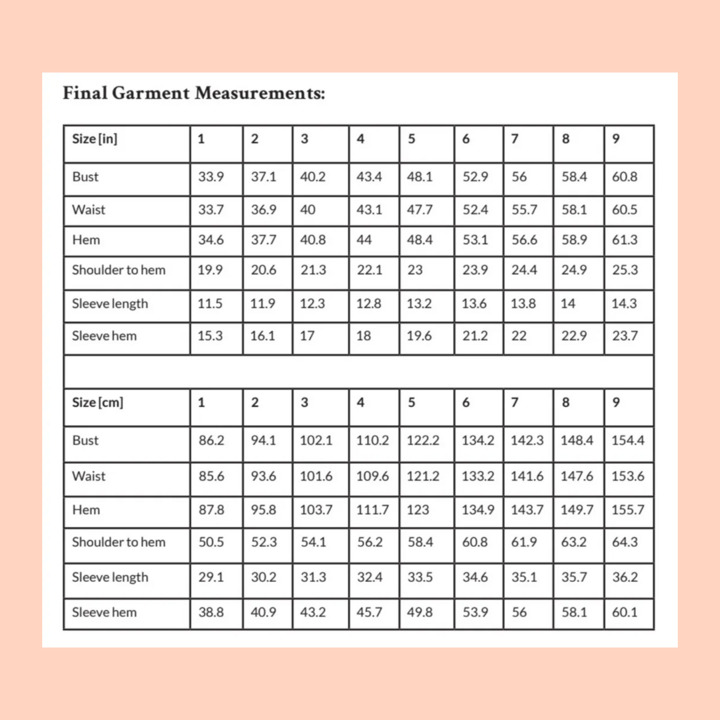 TILLY Tablecloth Blouse Sewing Pattern - Digital Download