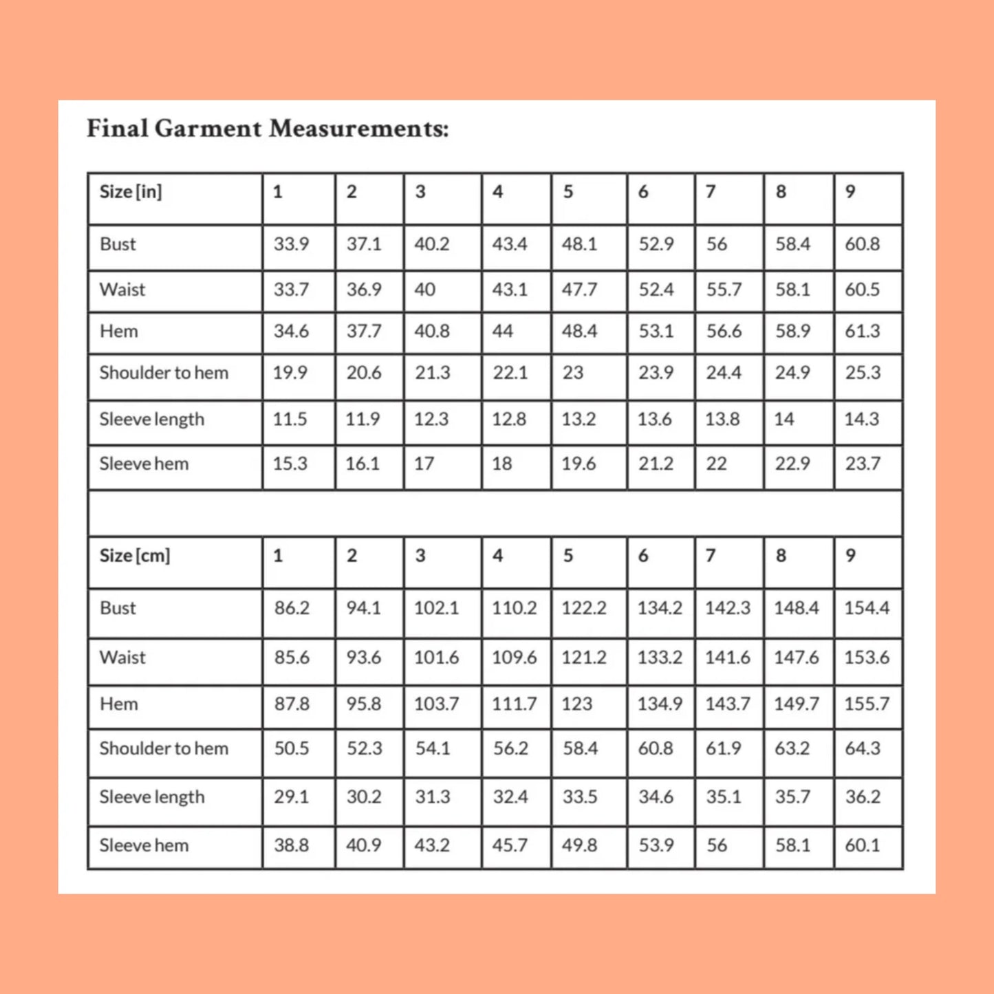 TILLY Tablecloth Blouse Sewing Pattern - Digital Download