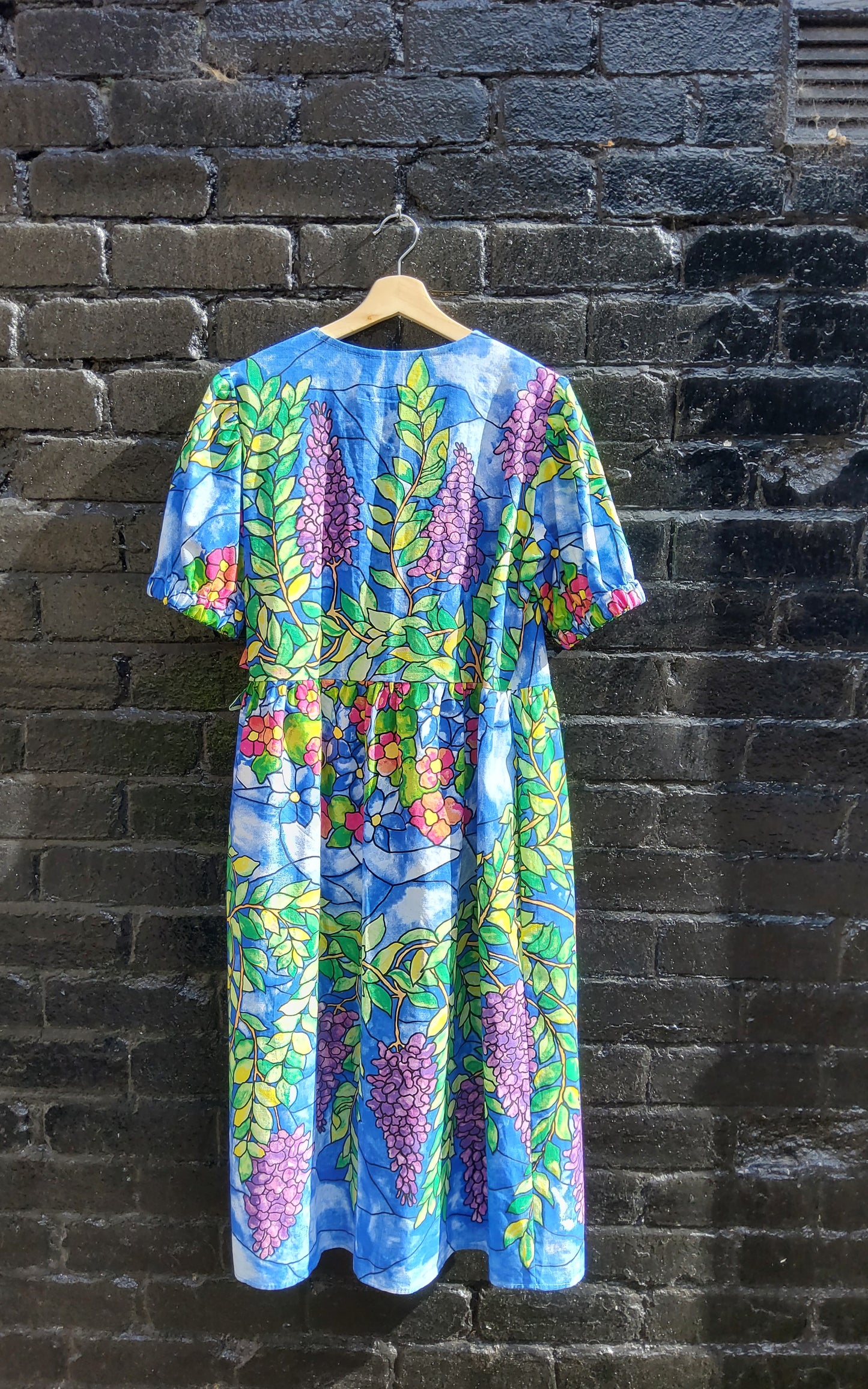 'Stained Glass' Dahlia Dress - Size UK 12-14 / US 8-10