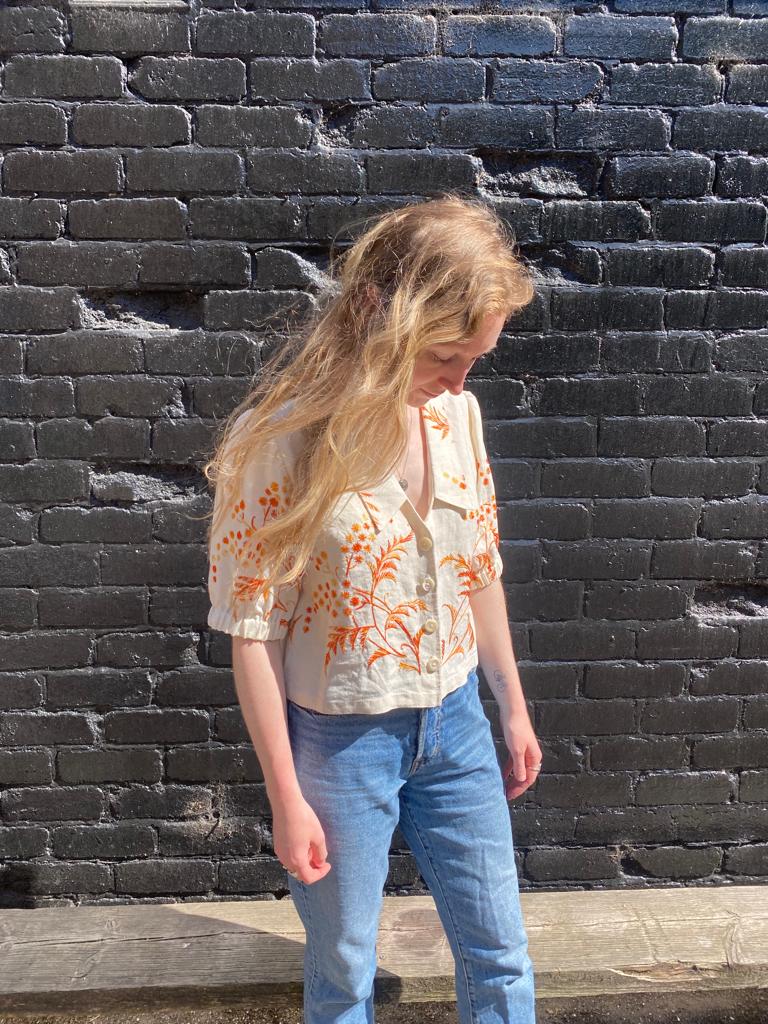 TILLY Tablecloth Blouse Sewing Pattern - Digital Download