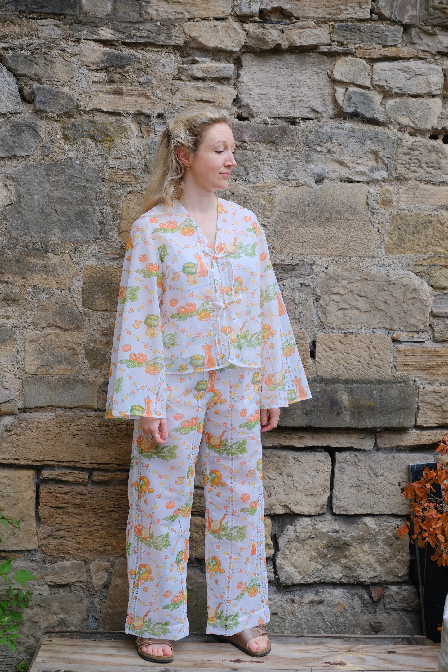 'Veggie Salad' Willow Mesh Trousers | Made to Order XS-2XL