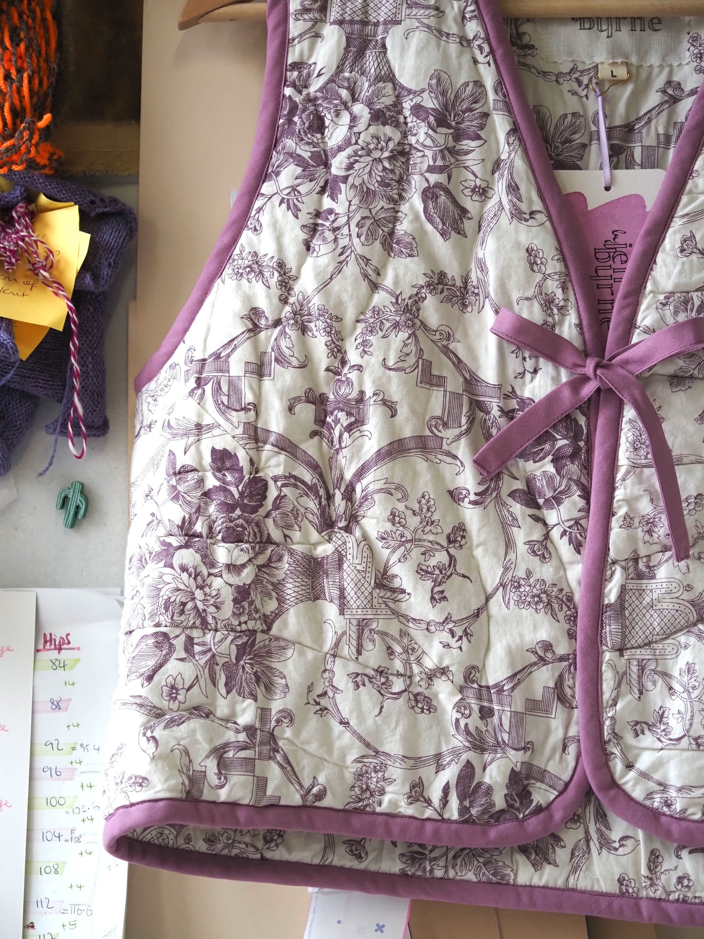 Toile du Jouy Quilt Vest - Small (UK 8-10)