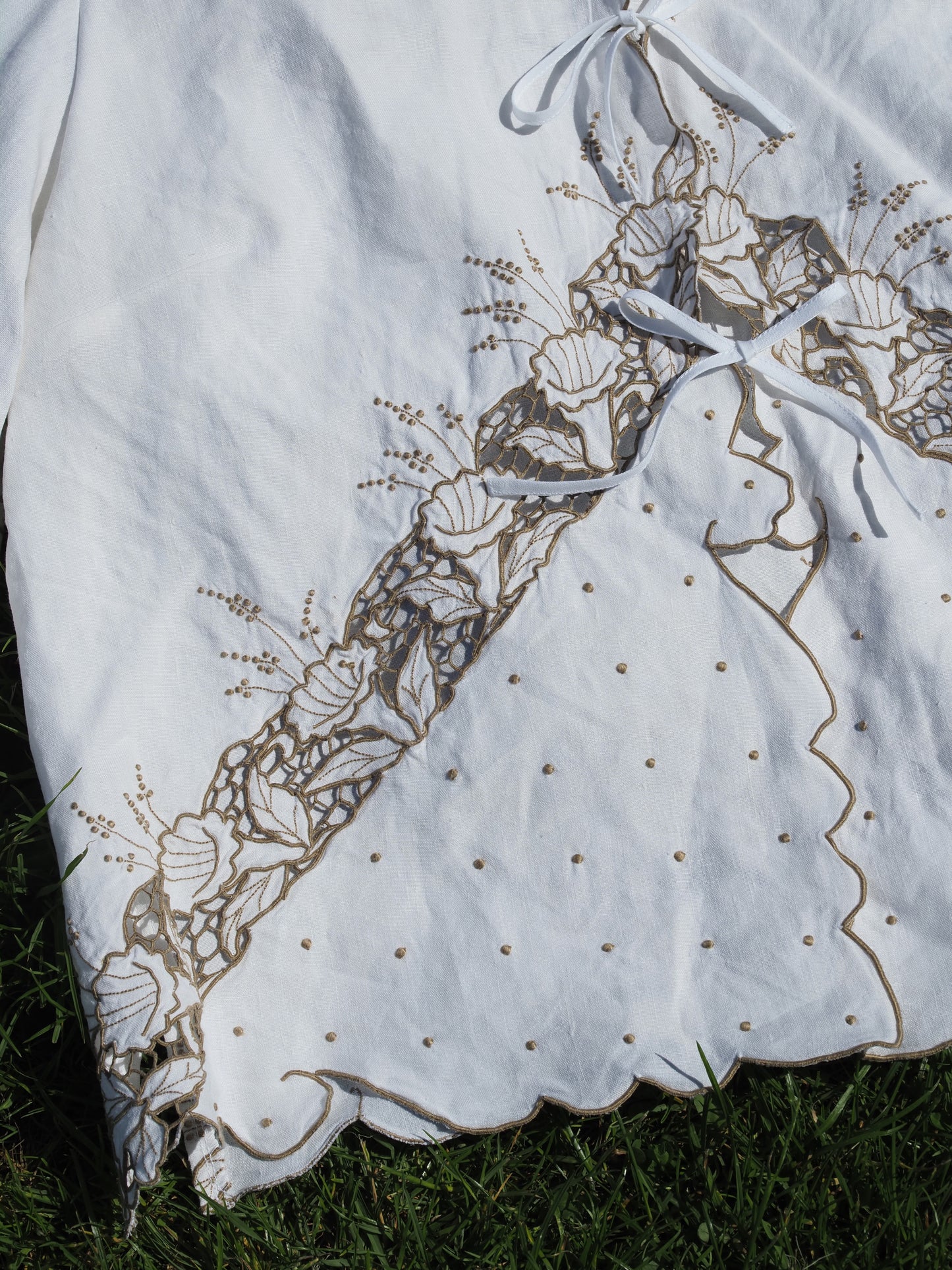 'Shadow Dancer' Danu Tablecloth Blouse - Size UK 16 / US 10