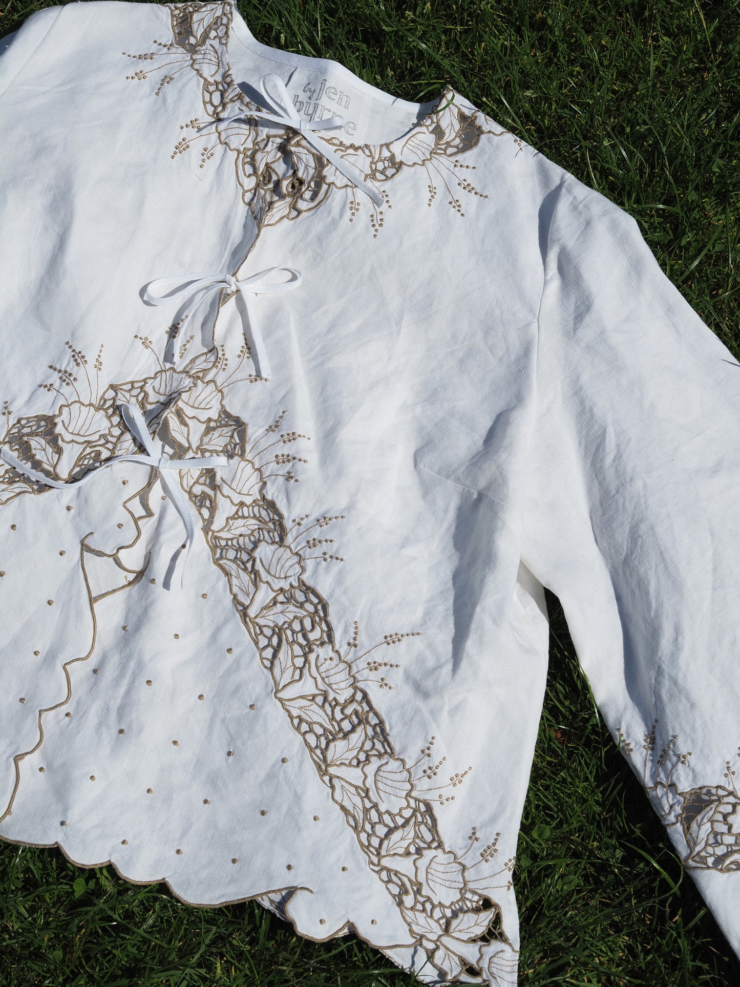 'Shadow Dancer' Danu Tablecloth Blouse - Size UK 16 / US 10